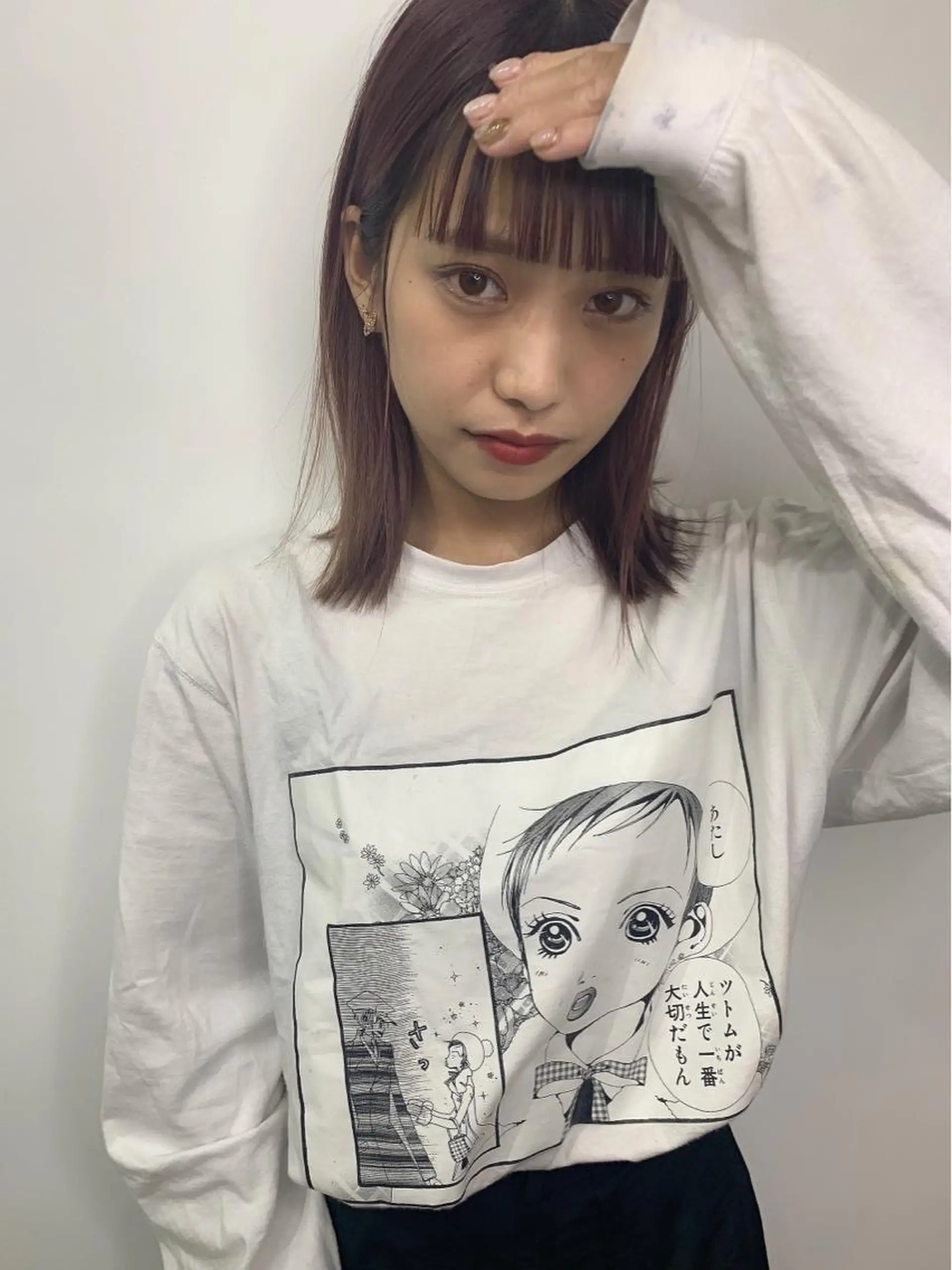 セミロング カラー ワイドバング カット ヘアカラー トリートメント レイヤー/顔周り /AKARIのヘアスタイル