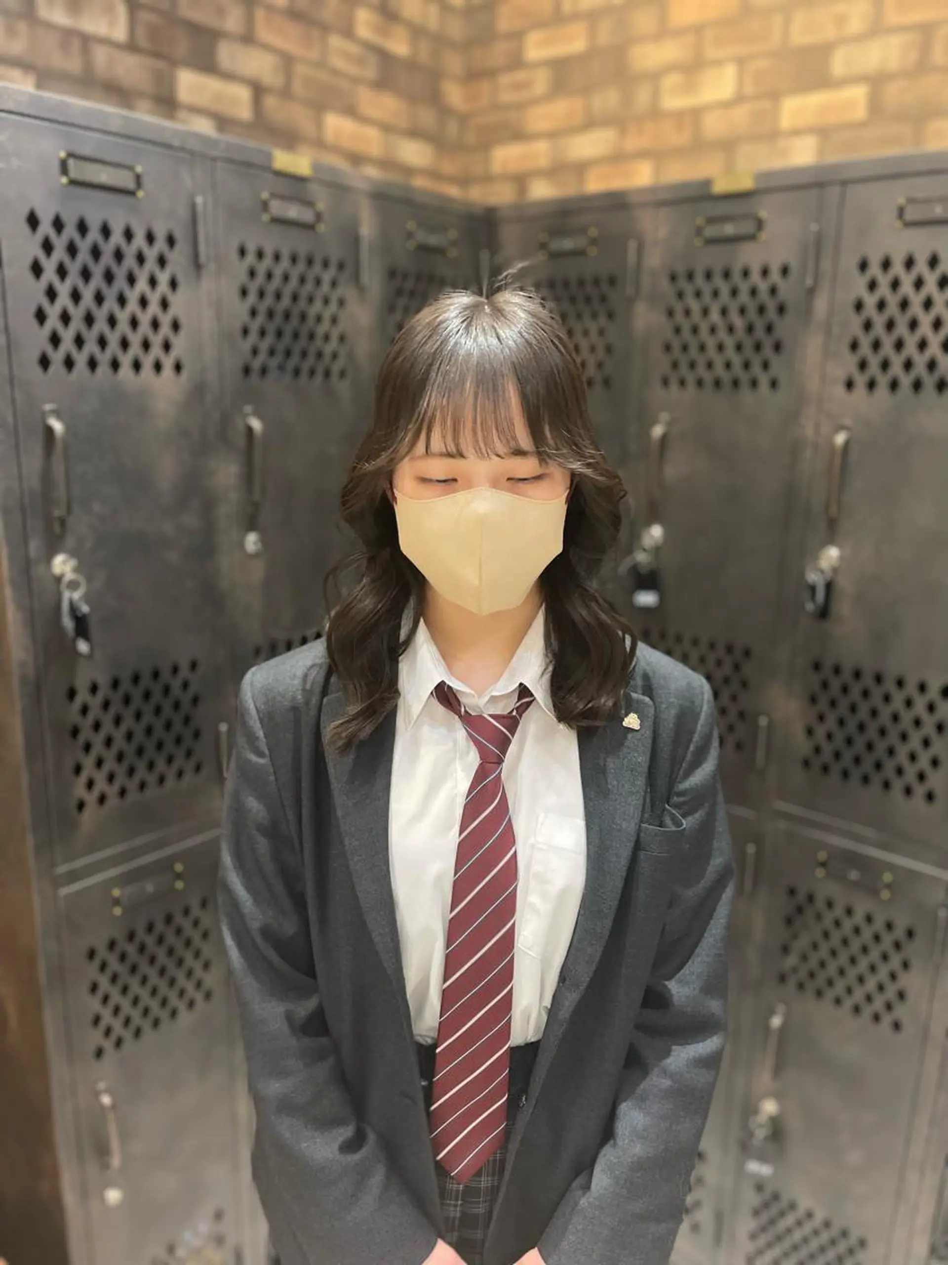 ミディアム ミディアムパーマ ボブ ハイライト 髪質改善 韓国風ヘア ✨ハイトーン✨ダブル カラー✨シバサキのヘアスタイル