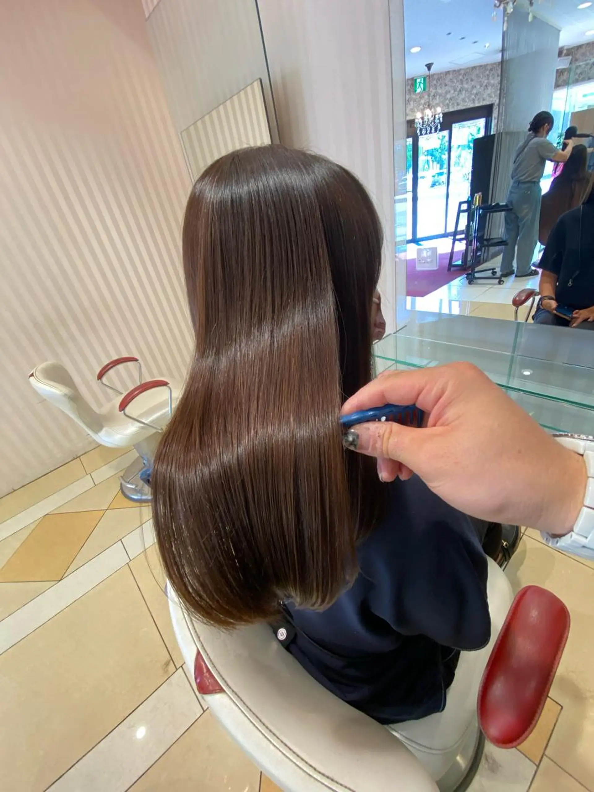 セミロング ムトウセイマ/艶髪 /艶ケアWブリーチのヘアスタイル