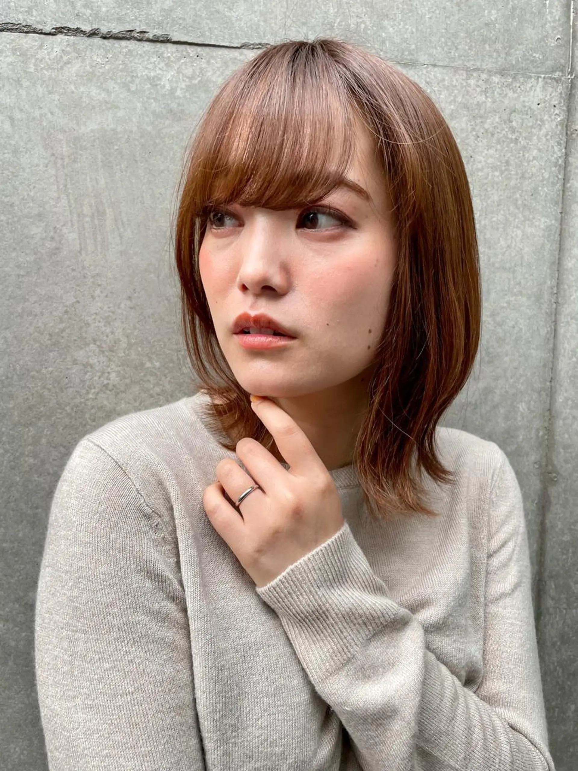 ミディアム カラー ツヤ美髪💐 髪質改善/高山愛来のヘアスタイル