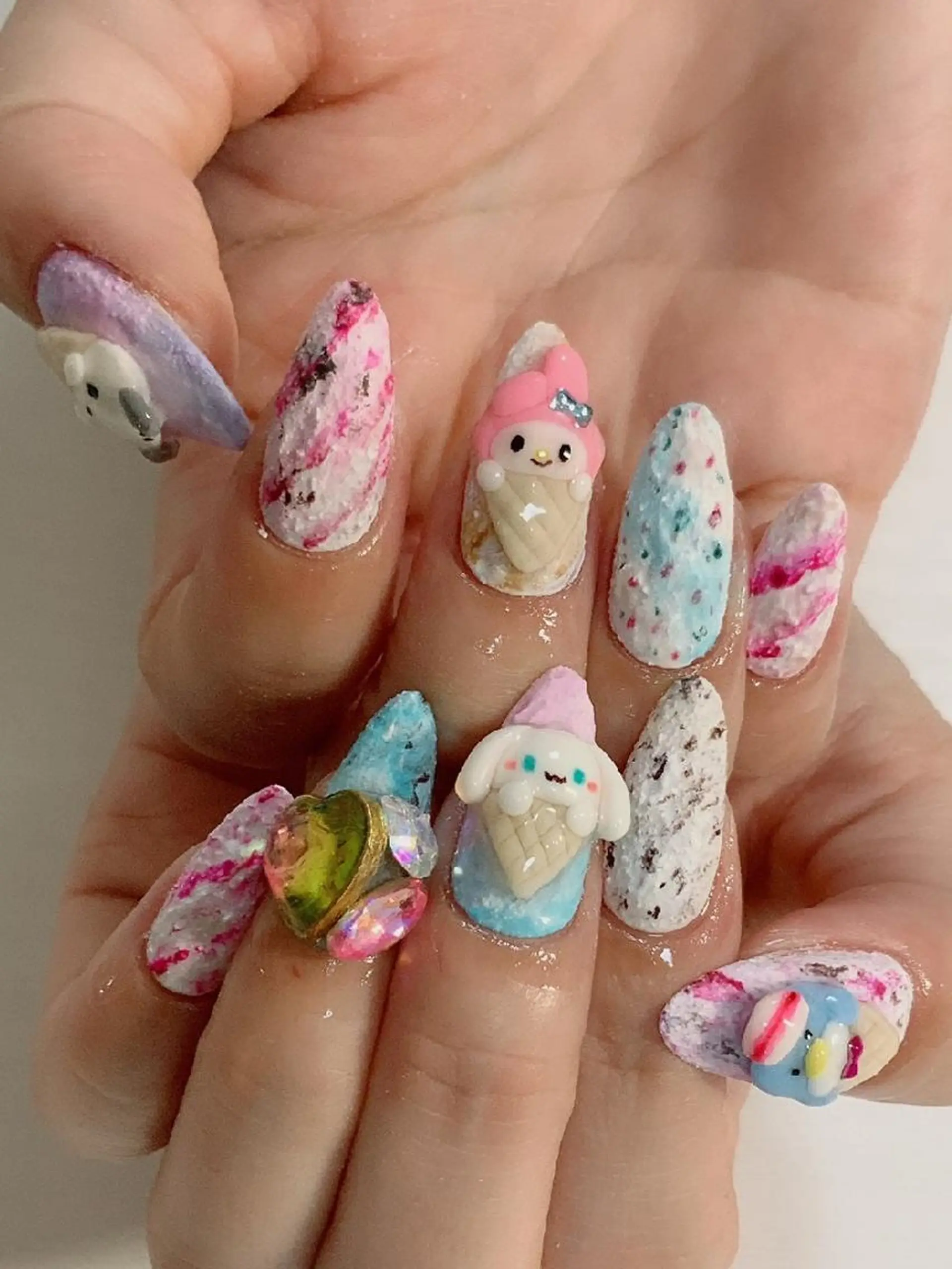 ネイル 氷ネイル・うるうるネイル 持ち込み   MAKI NAILのネイルデザイン