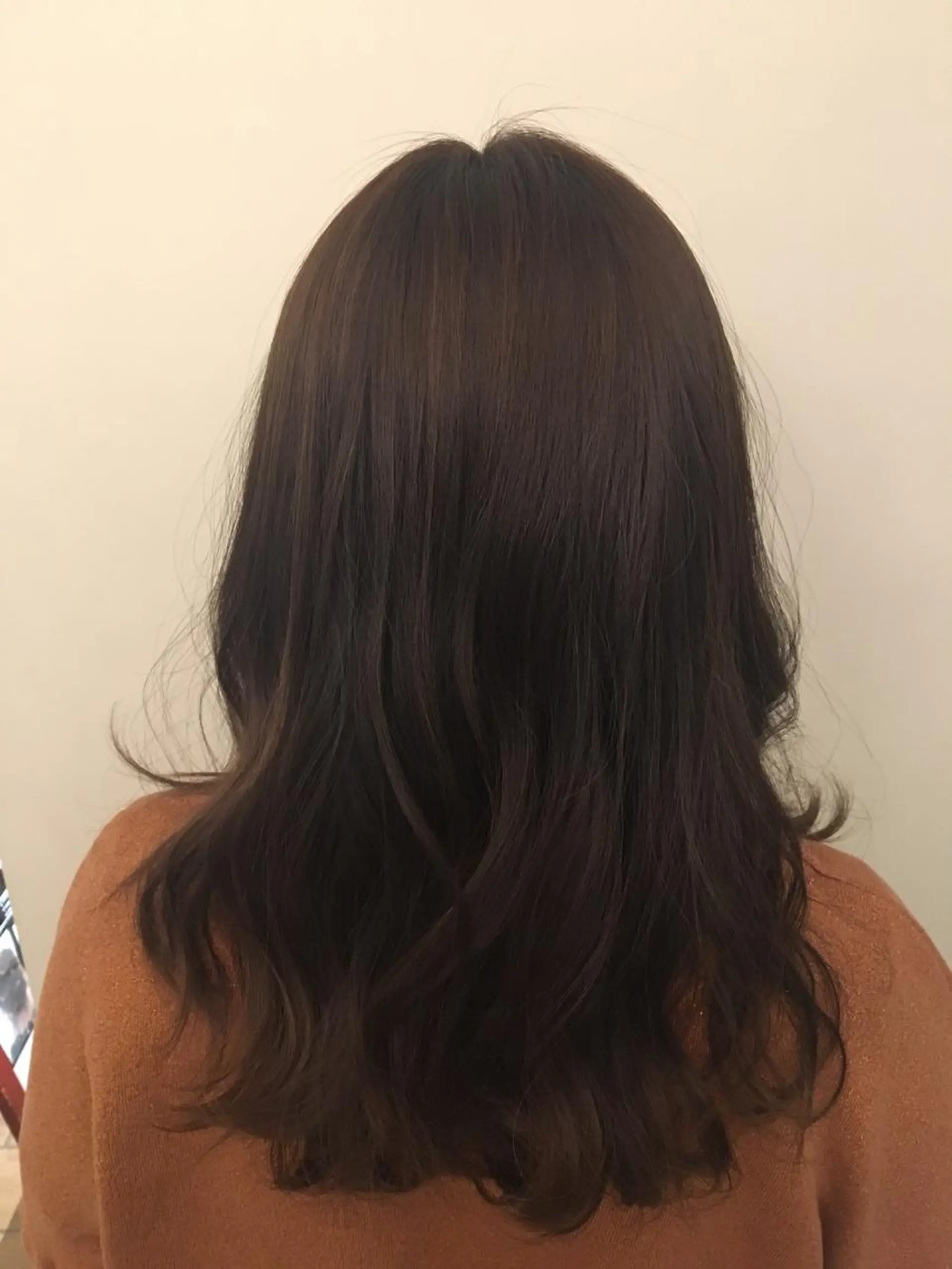 セミロング カラー レイヤーカット ぱつっとボブ/ 小野あかねのヘアスタイル