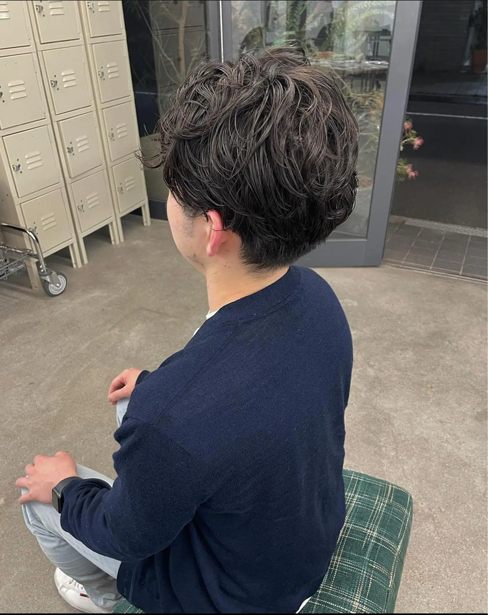 ショート パーマ メンズ メンズパーマ ニュアンスパーマ パーマ、ボブ、透明感 カラー、小須田ゆあのヘアスタイル