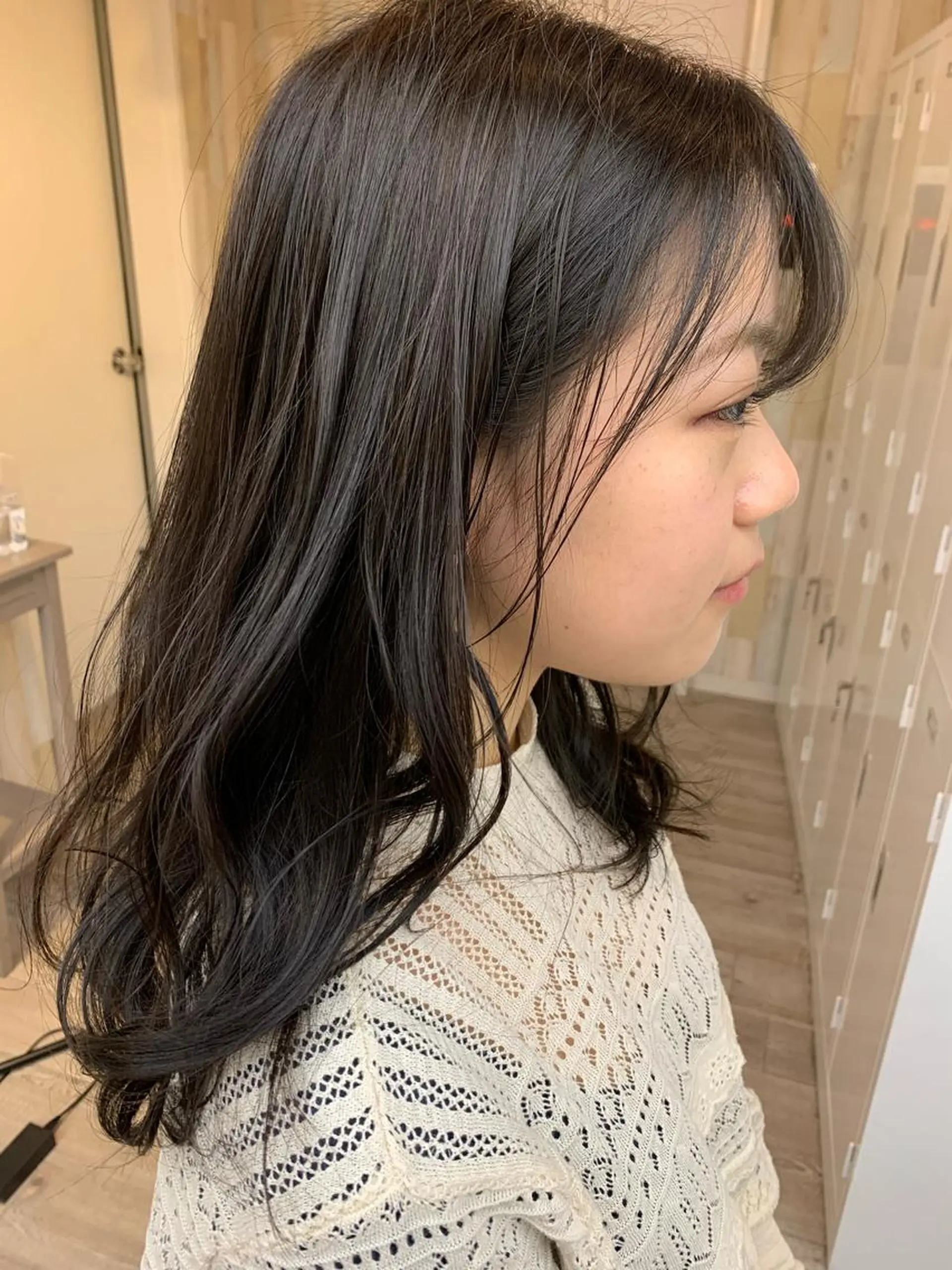 ミディアム カラー イルミナカラー 髪質改善×大人可愛い 艶髪🫧ダイトのヘアスタイル