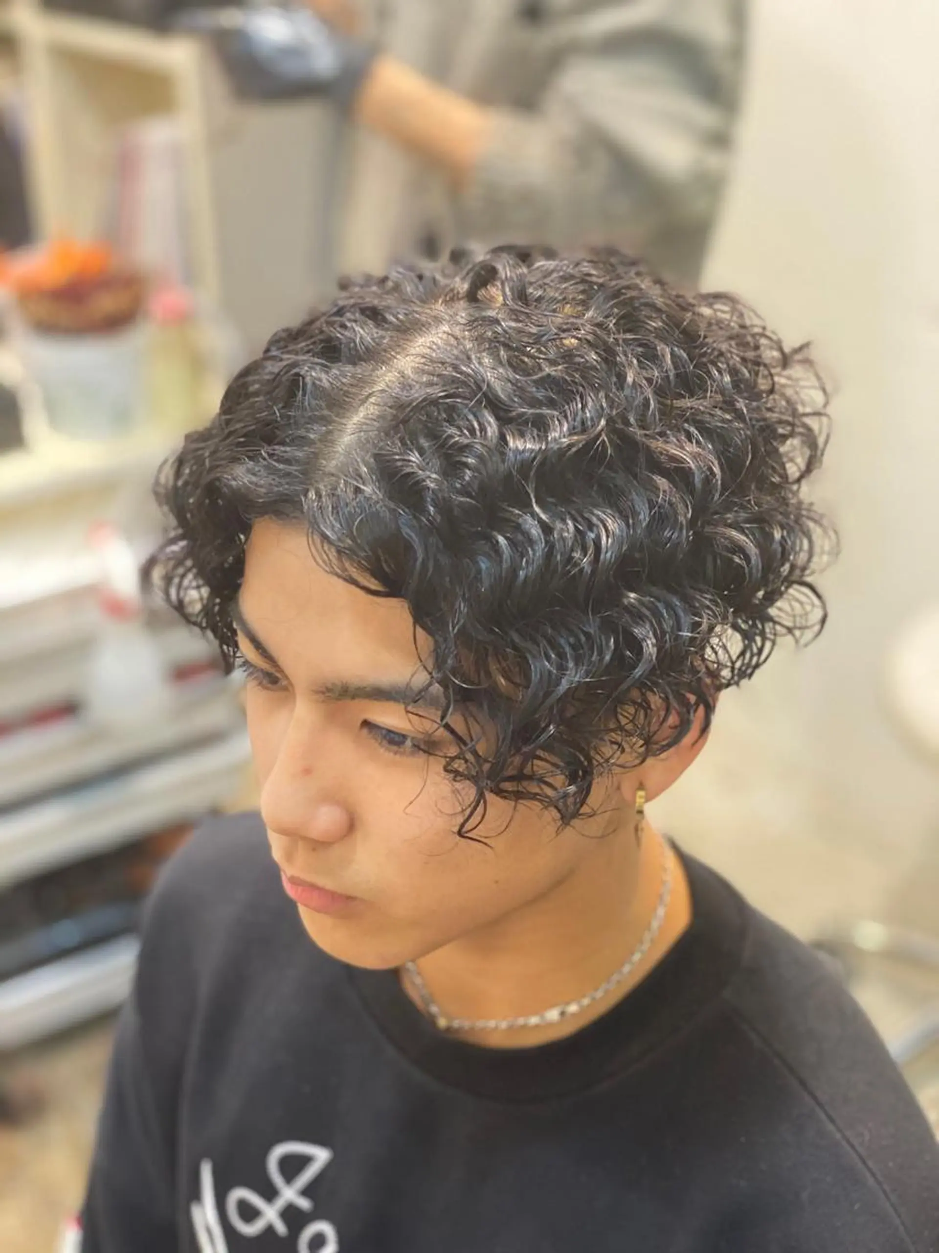 ショート パーマ 中元 淳のヘアスタイル
