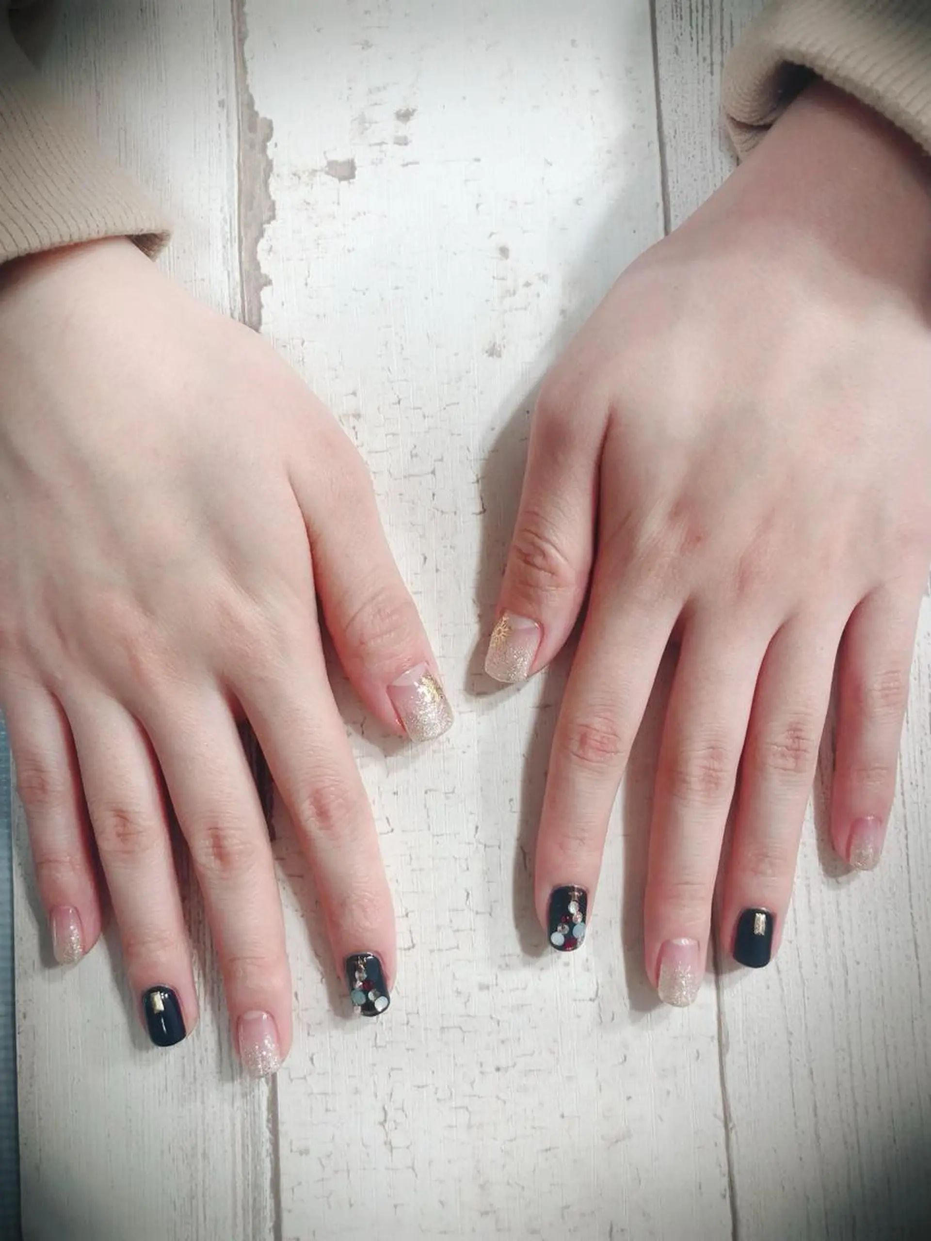 ネイル ハンドケア 北浦和 自爪育成ケアのネイルデザイン