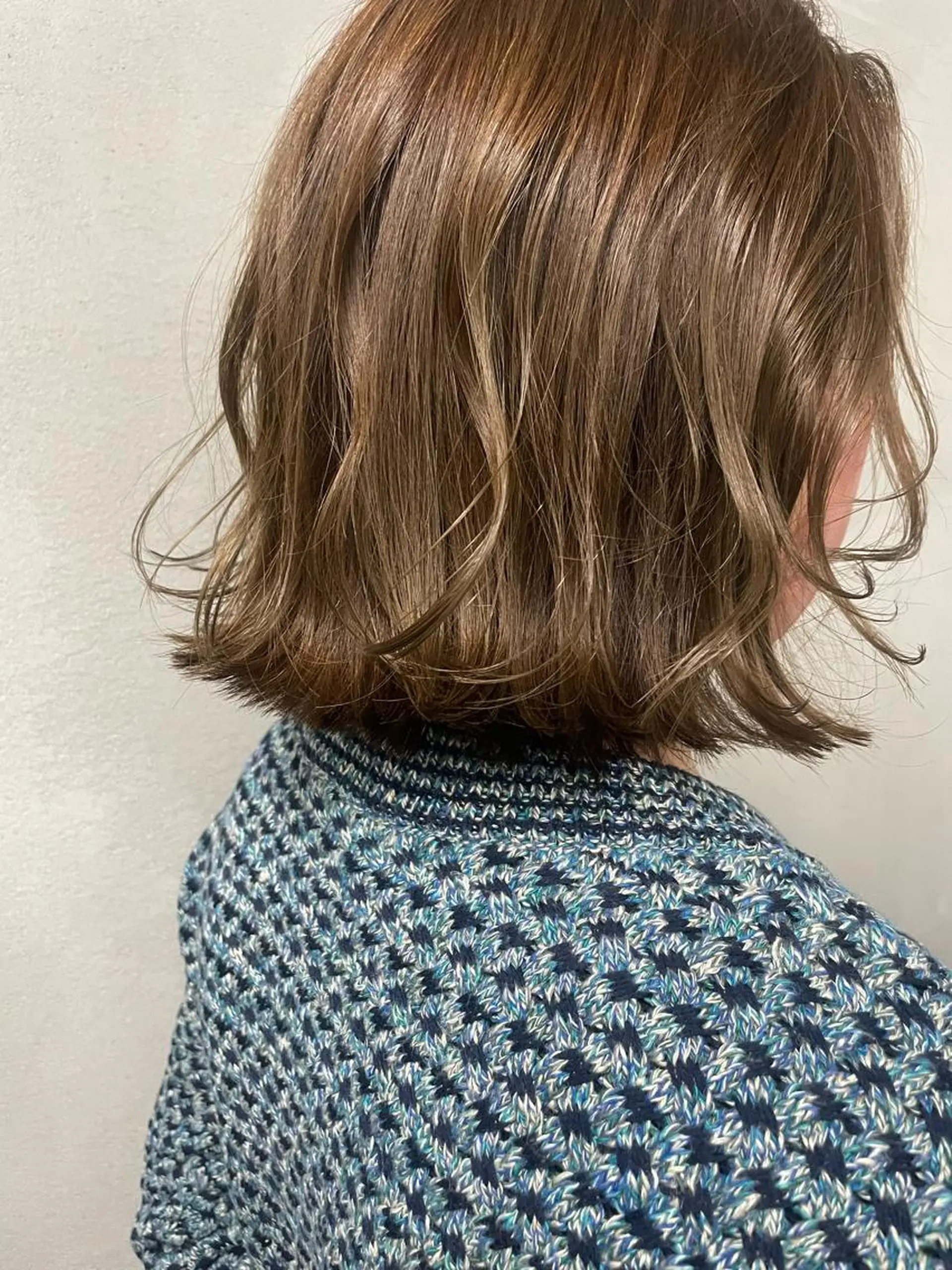 ミディアム カラー パーマ ヘアアレンジ メンズ キッズ ネイル ベージュカラー ボブ #tag  田島 純奈のヘアスタイル