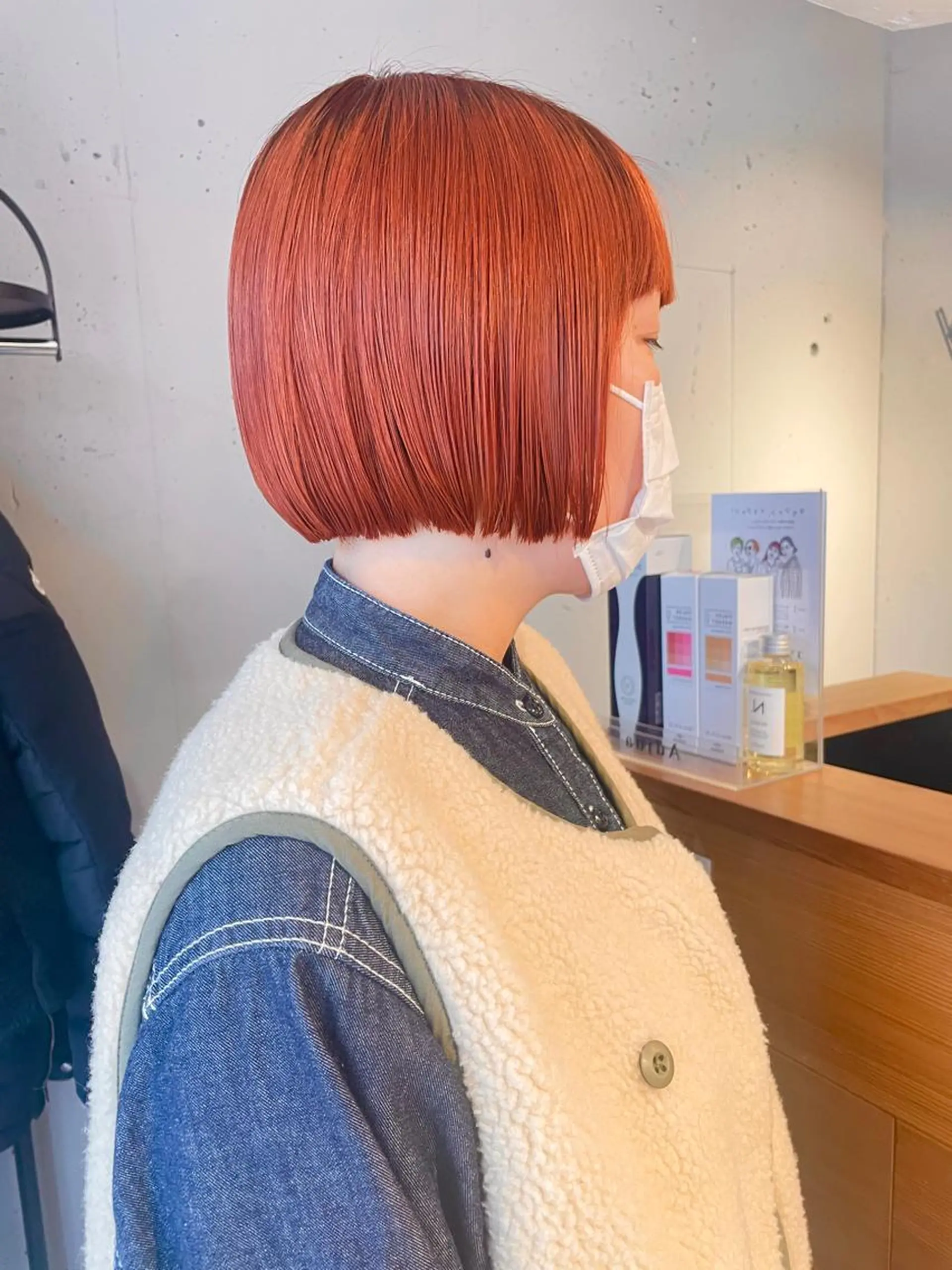 ミディアム カラー ZOA classic hair所属・東 みのりのヘアスタイル