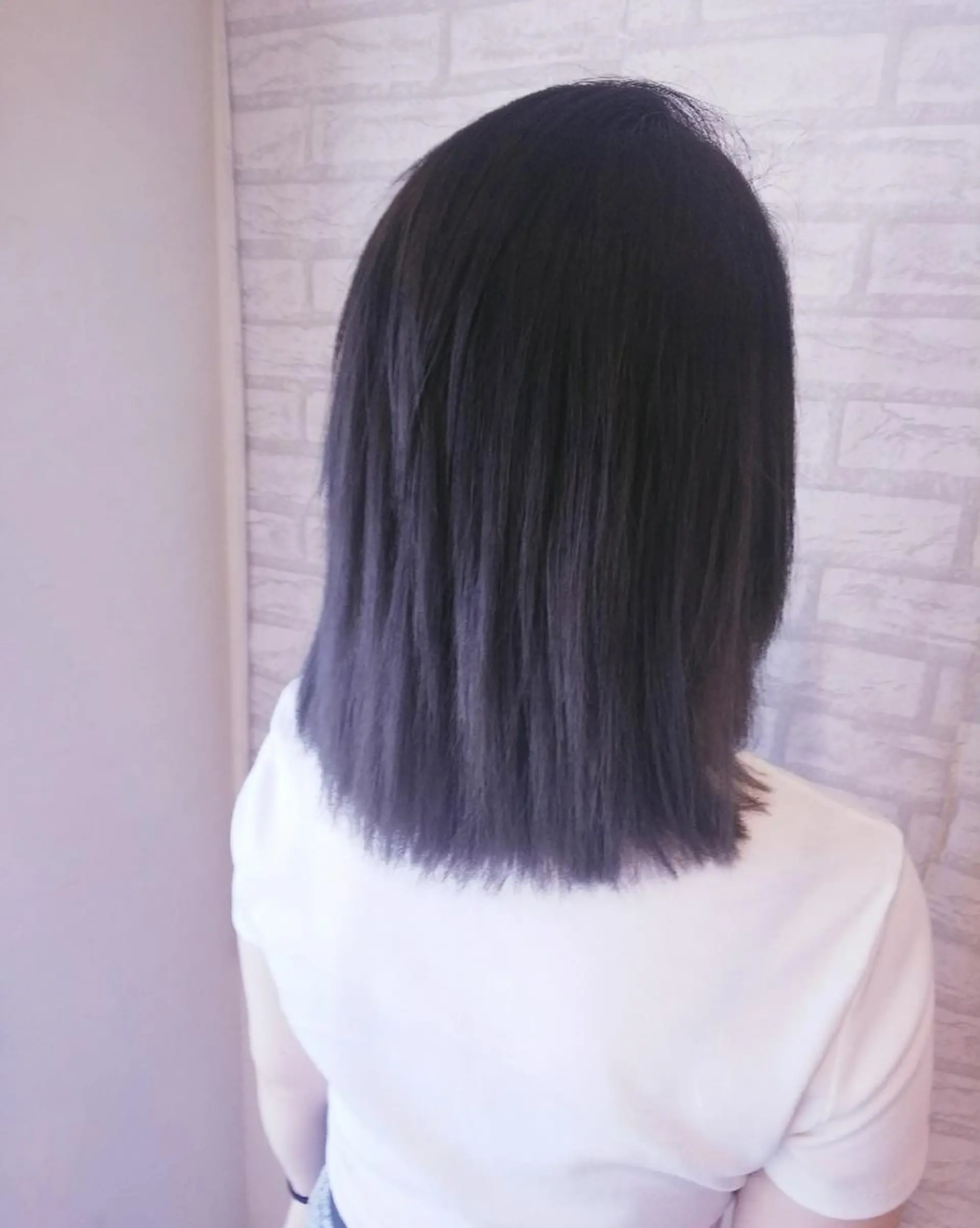 カラー ミディアム グレージュ JIL BLAN 京都所属・RU RIのヘアスタイル