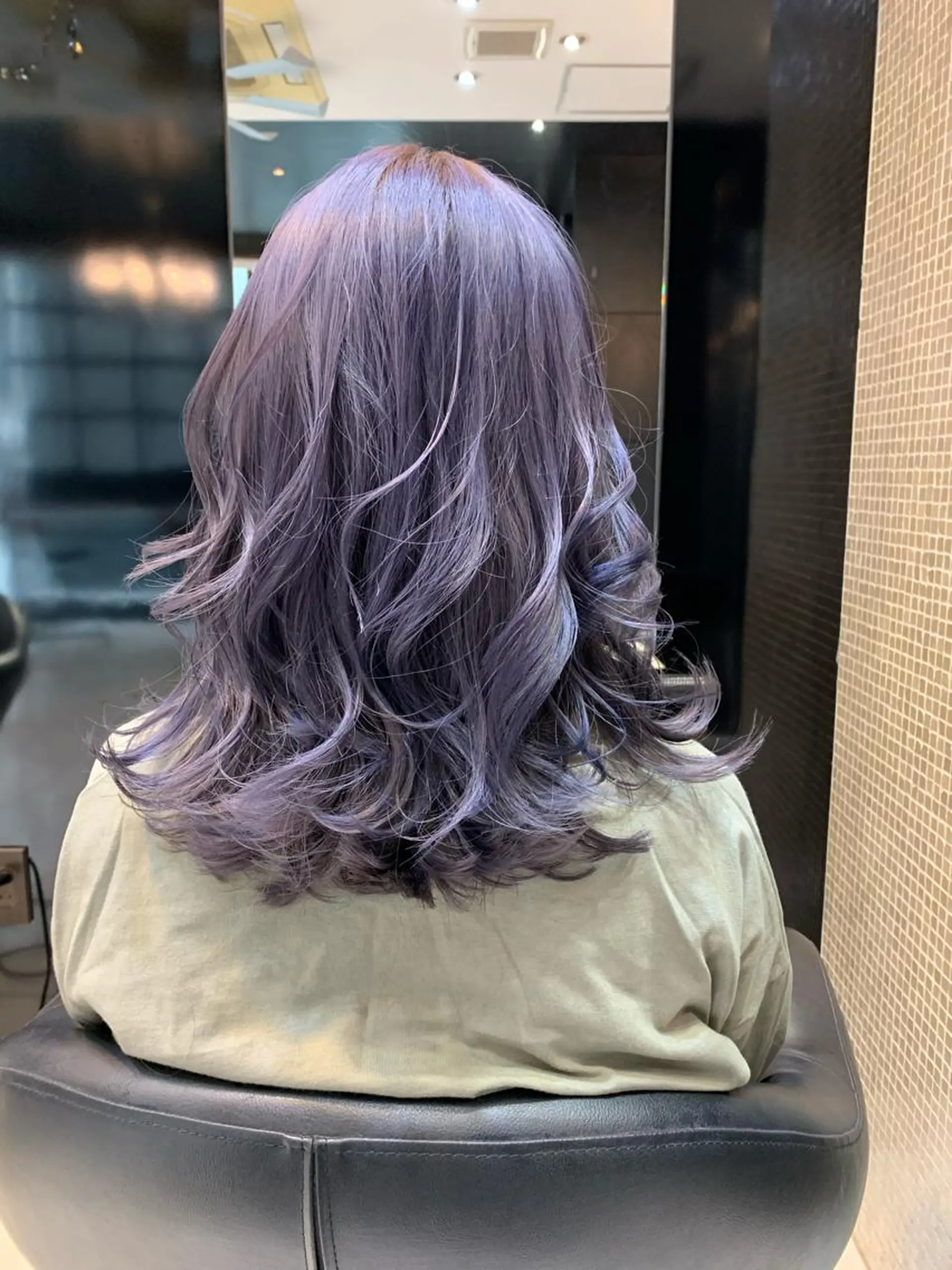 セミロング カラー ラベンダーカラー Bianca所属・Bianca  代表 硲　貴亮【東武練馬】のヘアスタイル