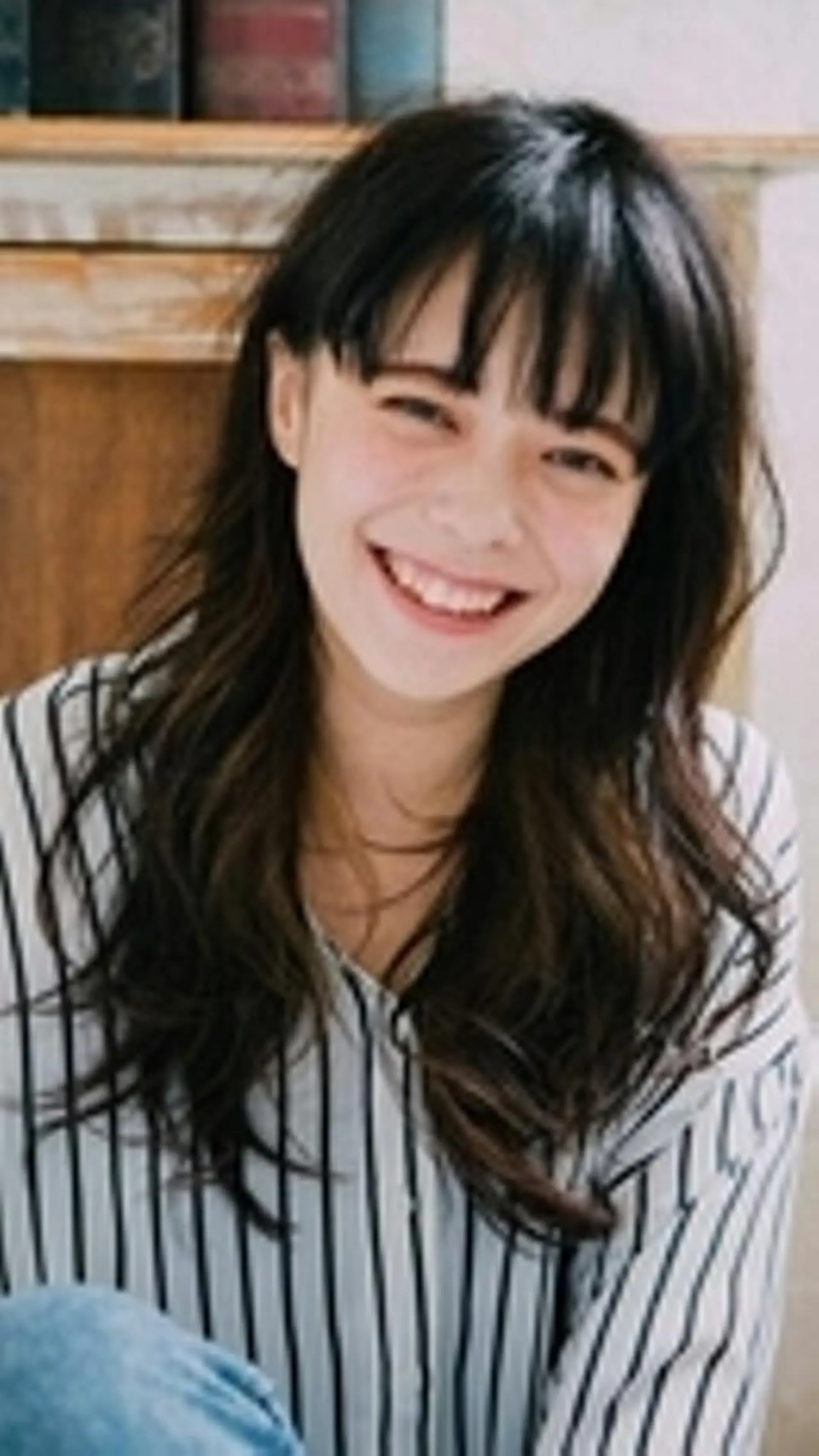 ロング カラー ブリーチなしWカラー /酸性ストレート河本のヘアスタイル