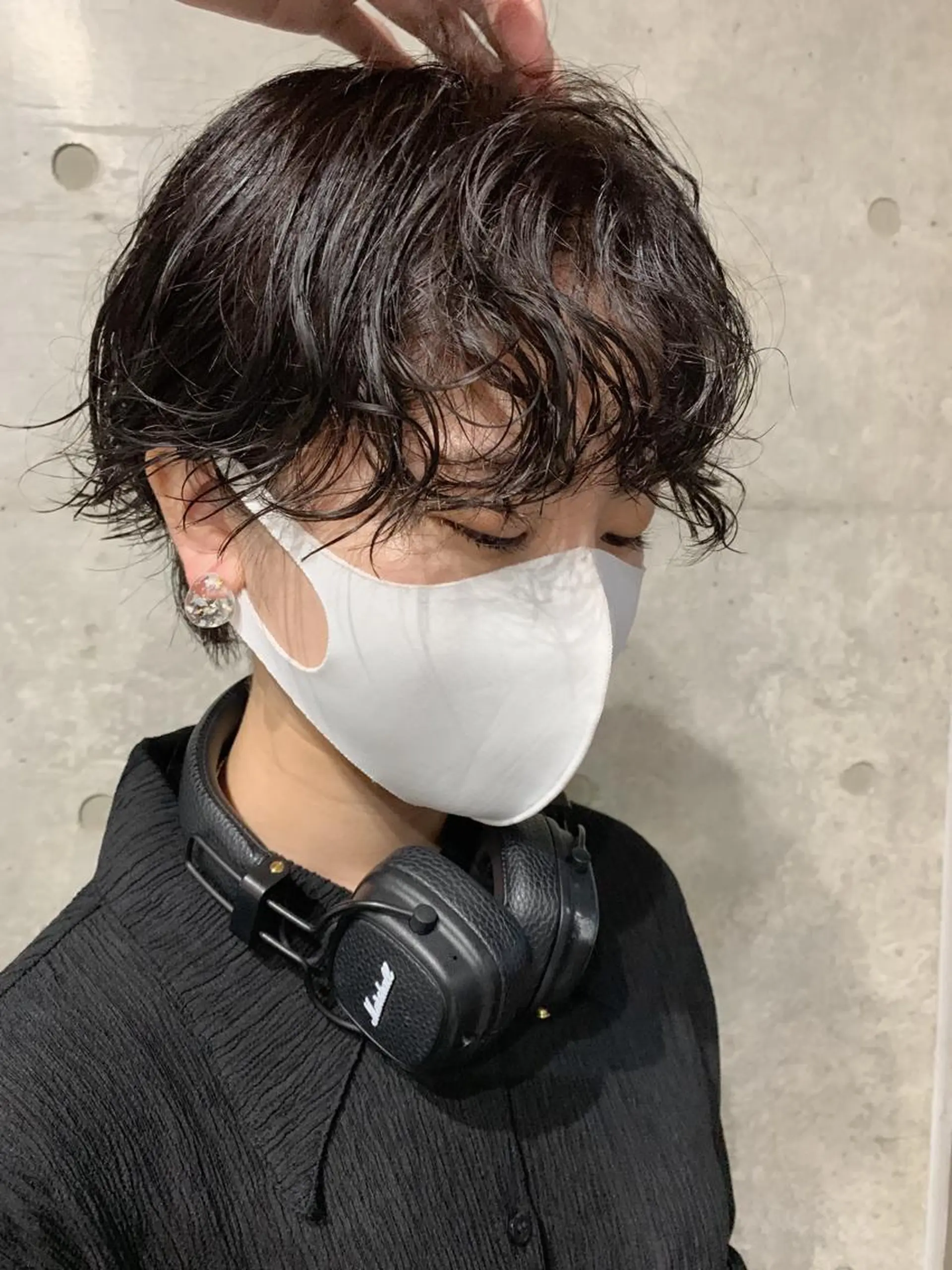 ショート パーマ ボブパーマコテ巻き風 パーマNo1深江秀平のヘアスタイル