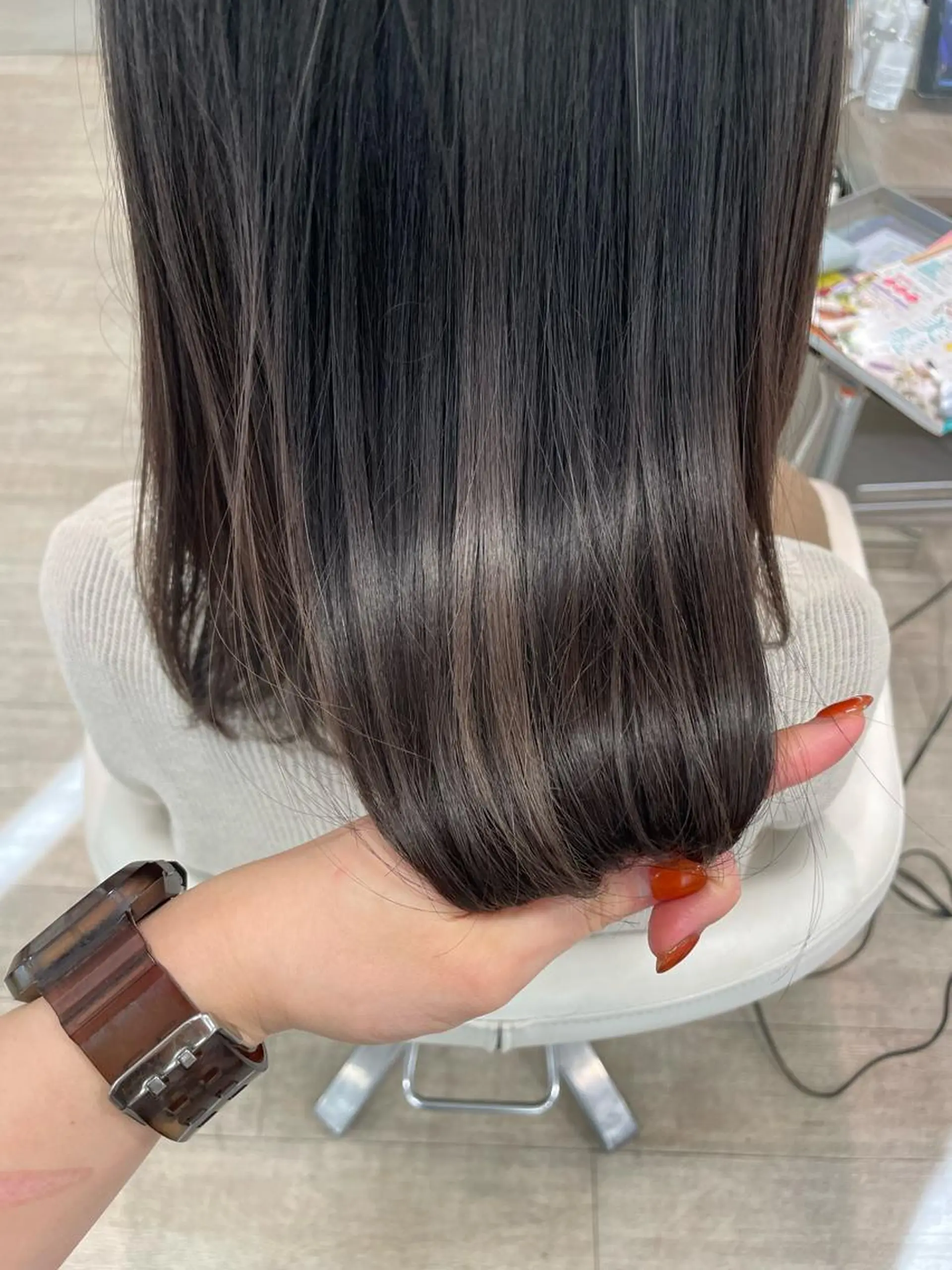 ミディアム トリートメント 松佐 ゆかりのヘアスタイル