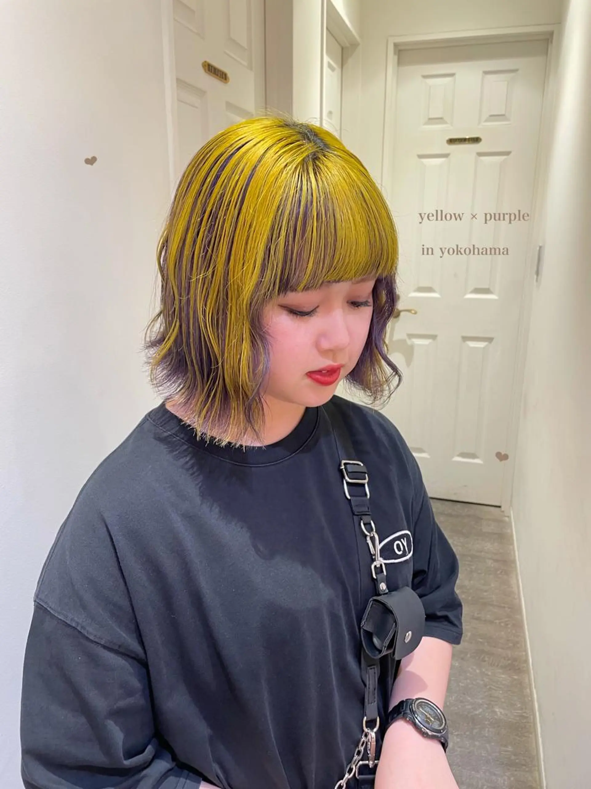 ミディアム カラー ヘアカラー エクステ/ハイトーン 🐏☁️miminaのヘアスタイル