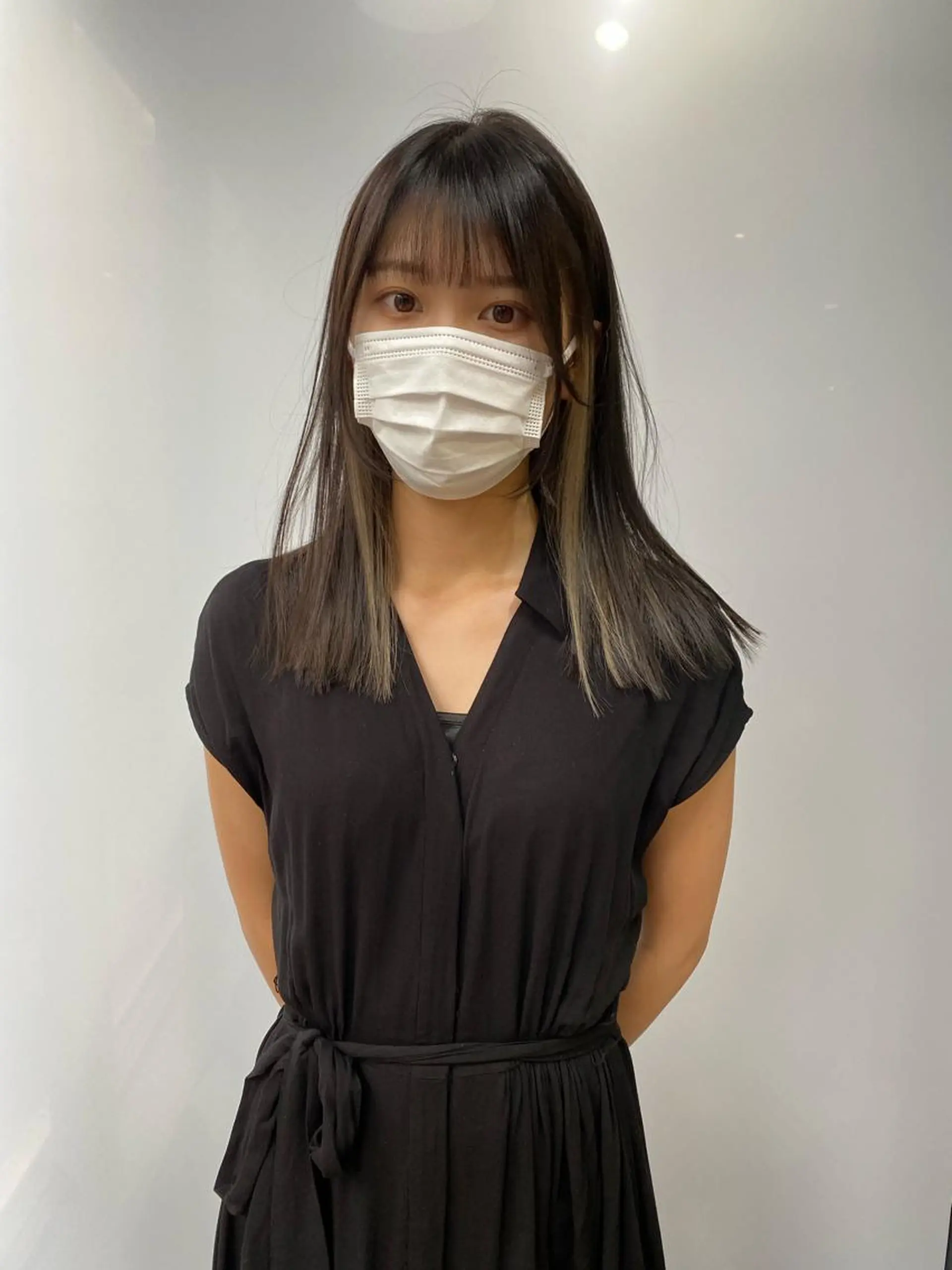 ミディアム カラー レイヤーカット/ 縮毛矯正/ミサキ💐のヘアスタイル