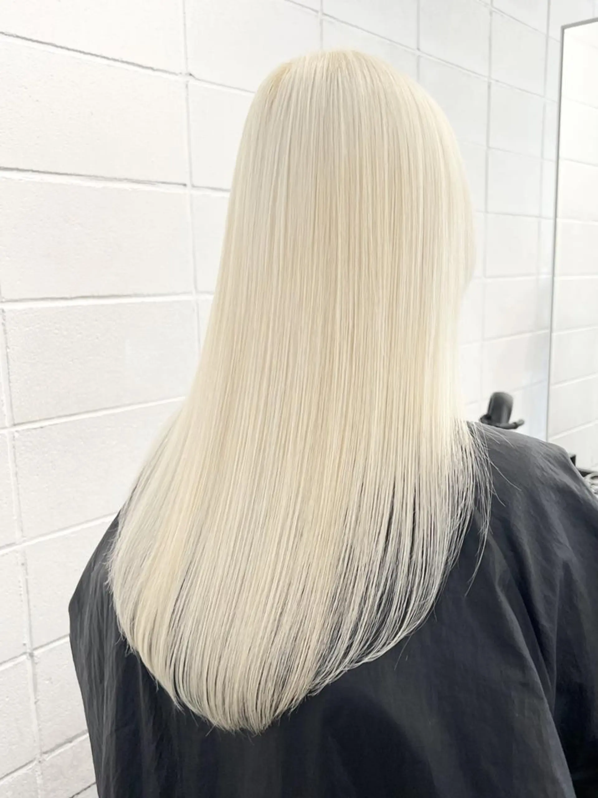 ロング ワンレンボブ ボブ 髪質改善 韓国風ヘア トリートメント ヘアカラー トリートメント ダブルカラー/ -KOKO-本八幡のヘアスタイル