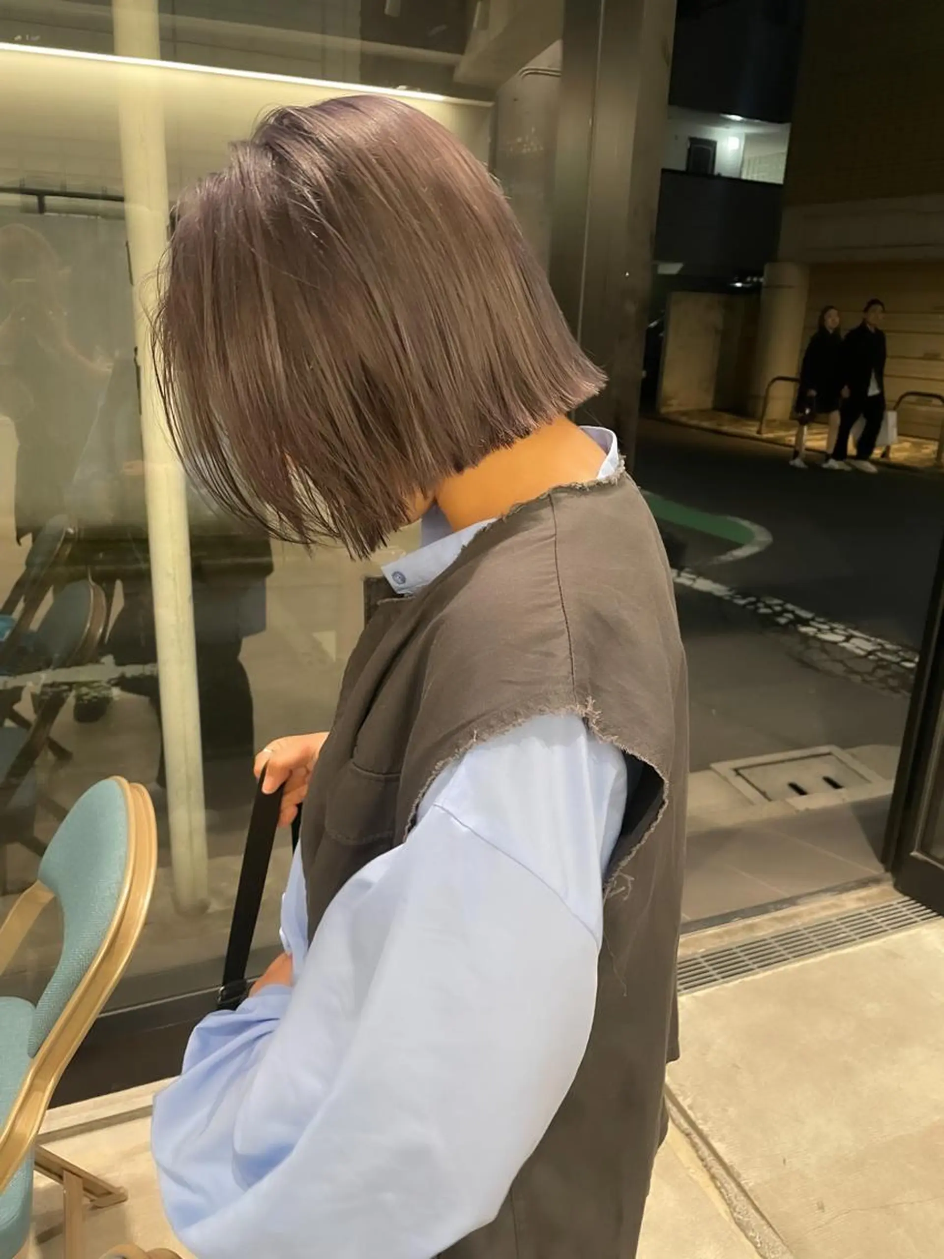 ショート カラー ヘアアレンジ ミニボブ/ブリーチ 🌈MISATOのヘアスタイル