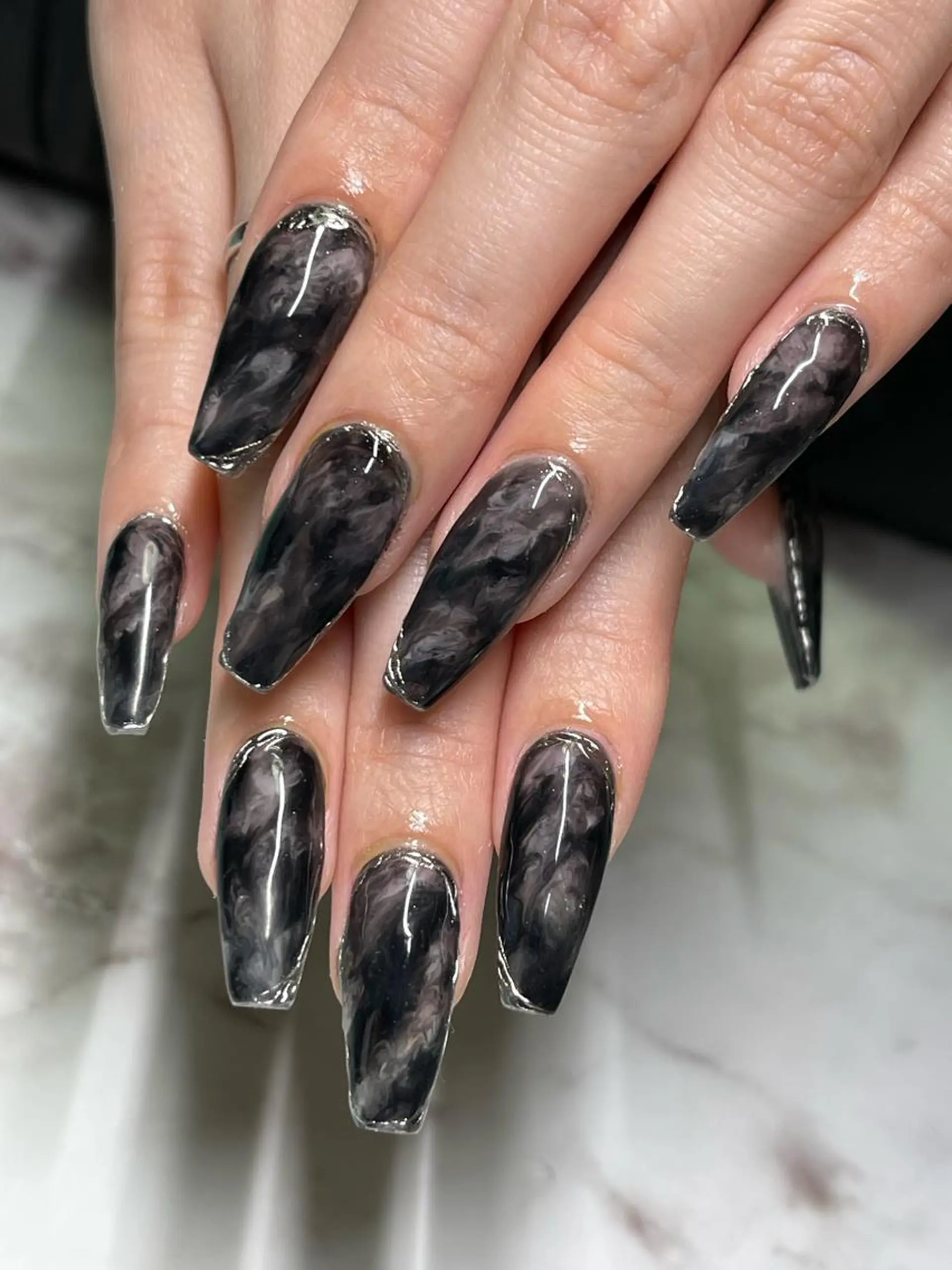 ネイル 大理石ネイル(マーブル) Nail Salon espritのネイルデザイン