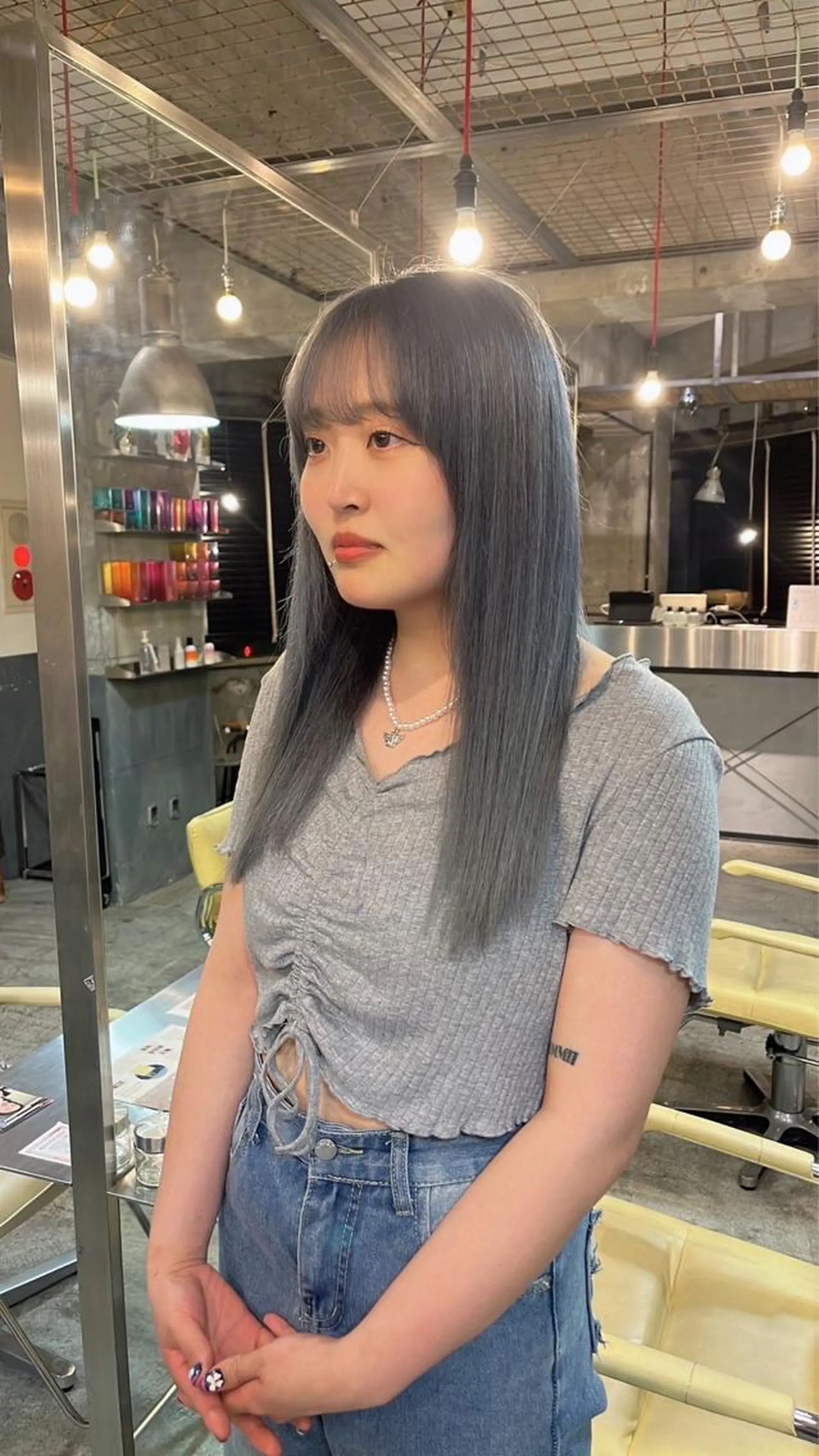 ロング カラー ブリーチ ハイトーンカラー トリートメント ヘアカラー トリートメント ショートカット募集中 /NAGISAのヘアスタイル