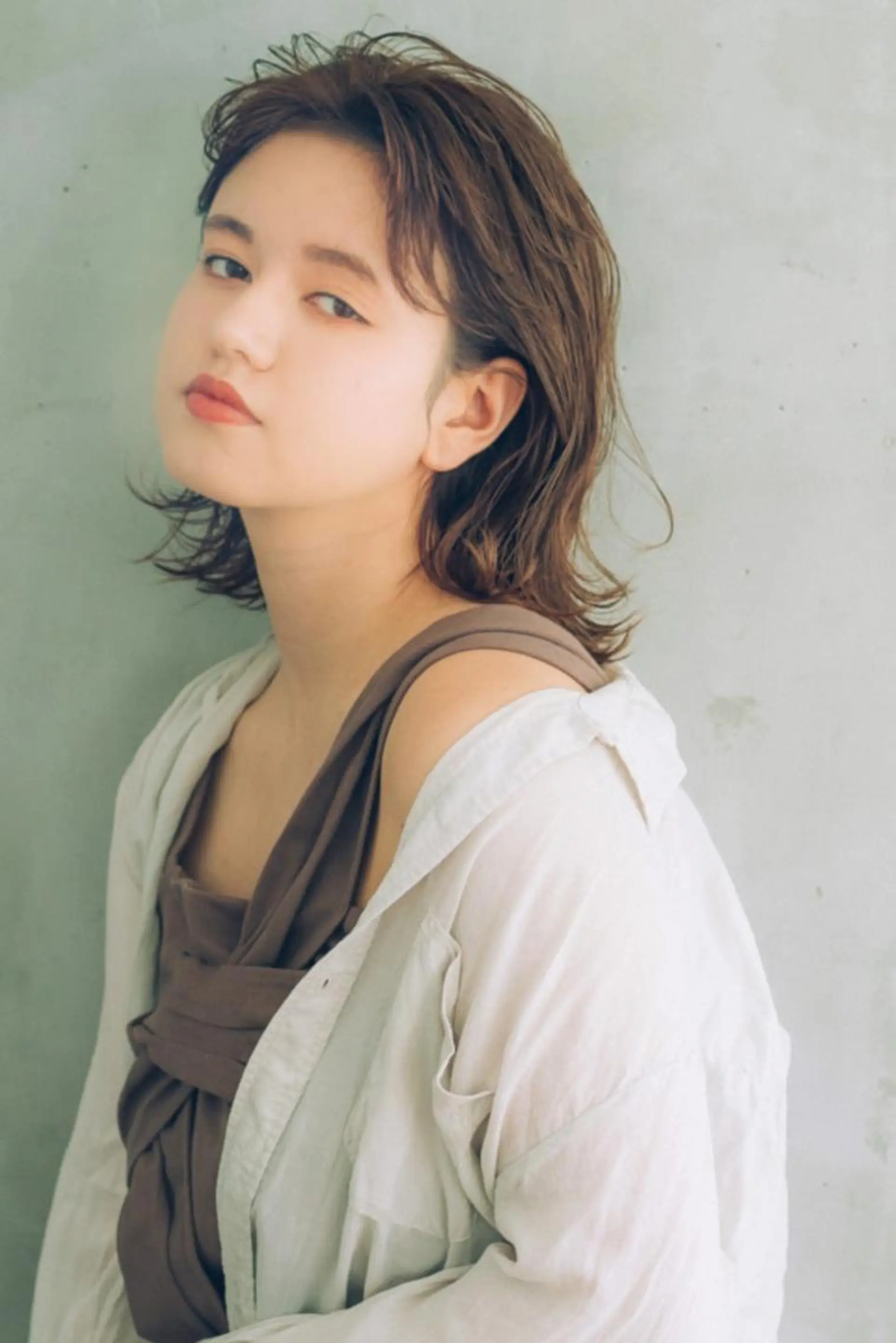 ミディアム カラー パーマ ARIETTA GINZA 銀座のヘアスタイル