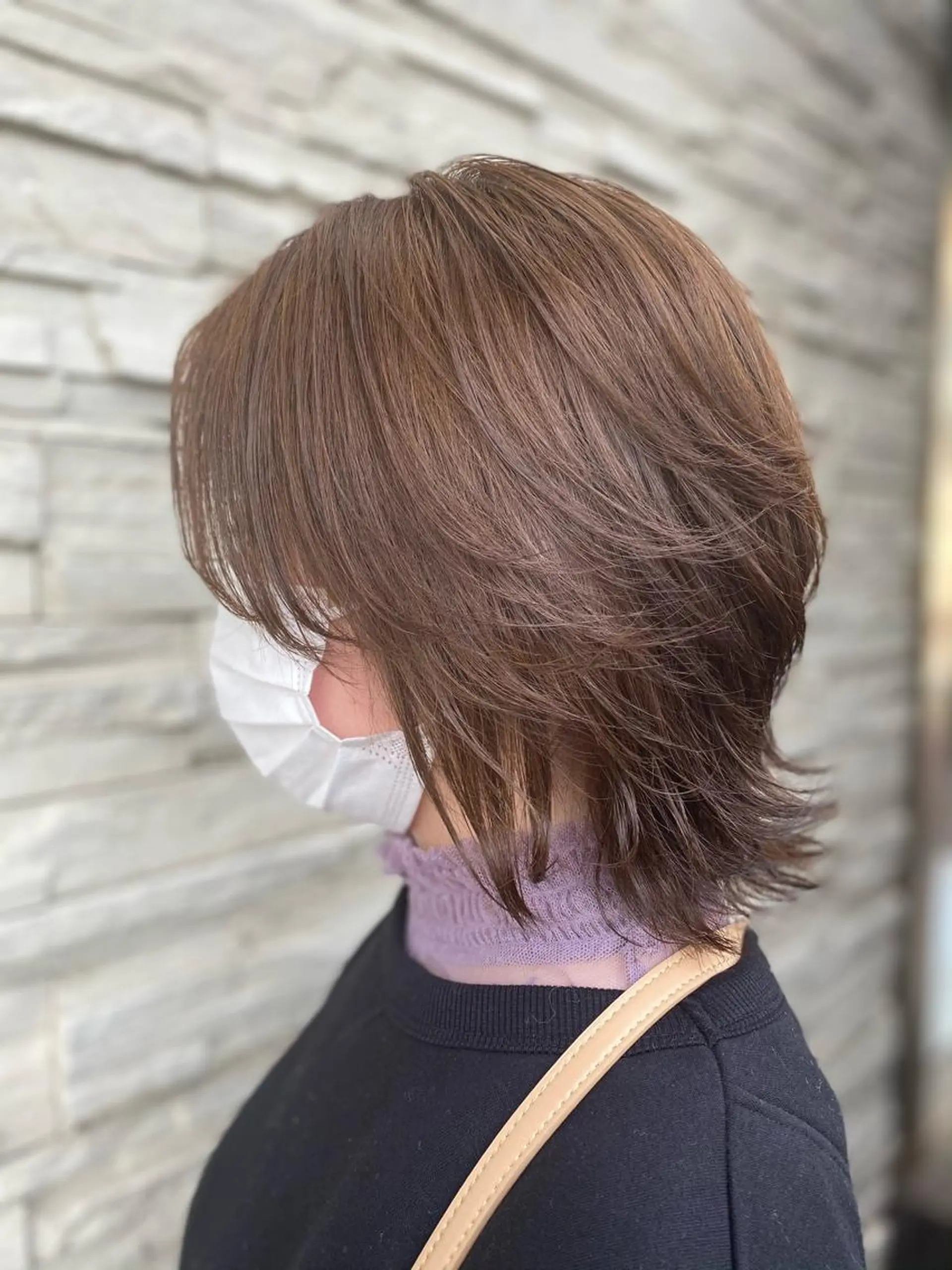 ショート レイヤーカット 外ハネヘア カット ヘアカラー トリートメント 😺ヒアリング 重視😺小川のヘアスタイル