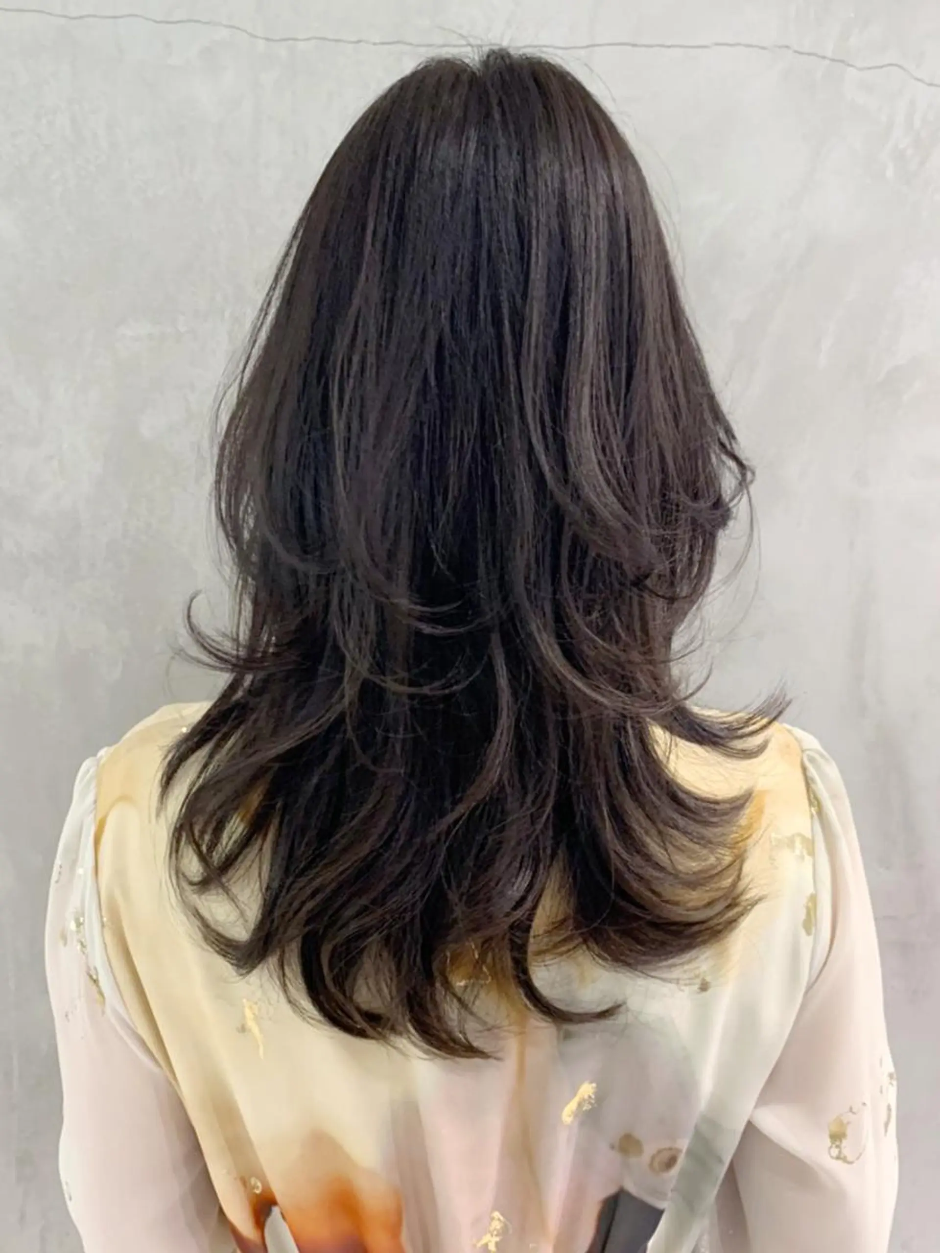 セミロング カラー パーマ ヘアアレンジ ハイレイヤー レイヤーカット ITbyALBUM 中野店のヘアスタイル