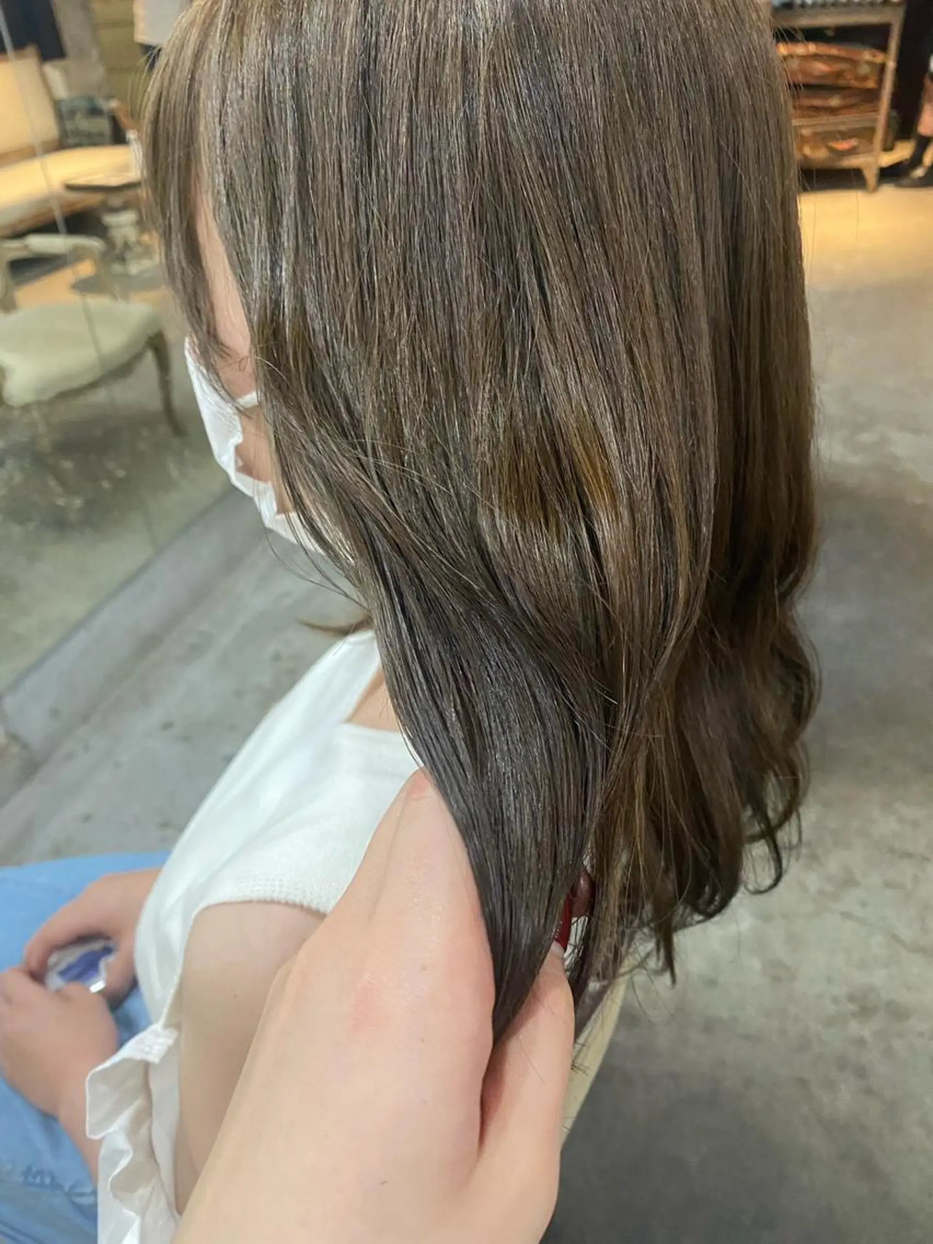 ミディアム カラー お任せヘア☘️☘️ 及川渚のヘアスタイル