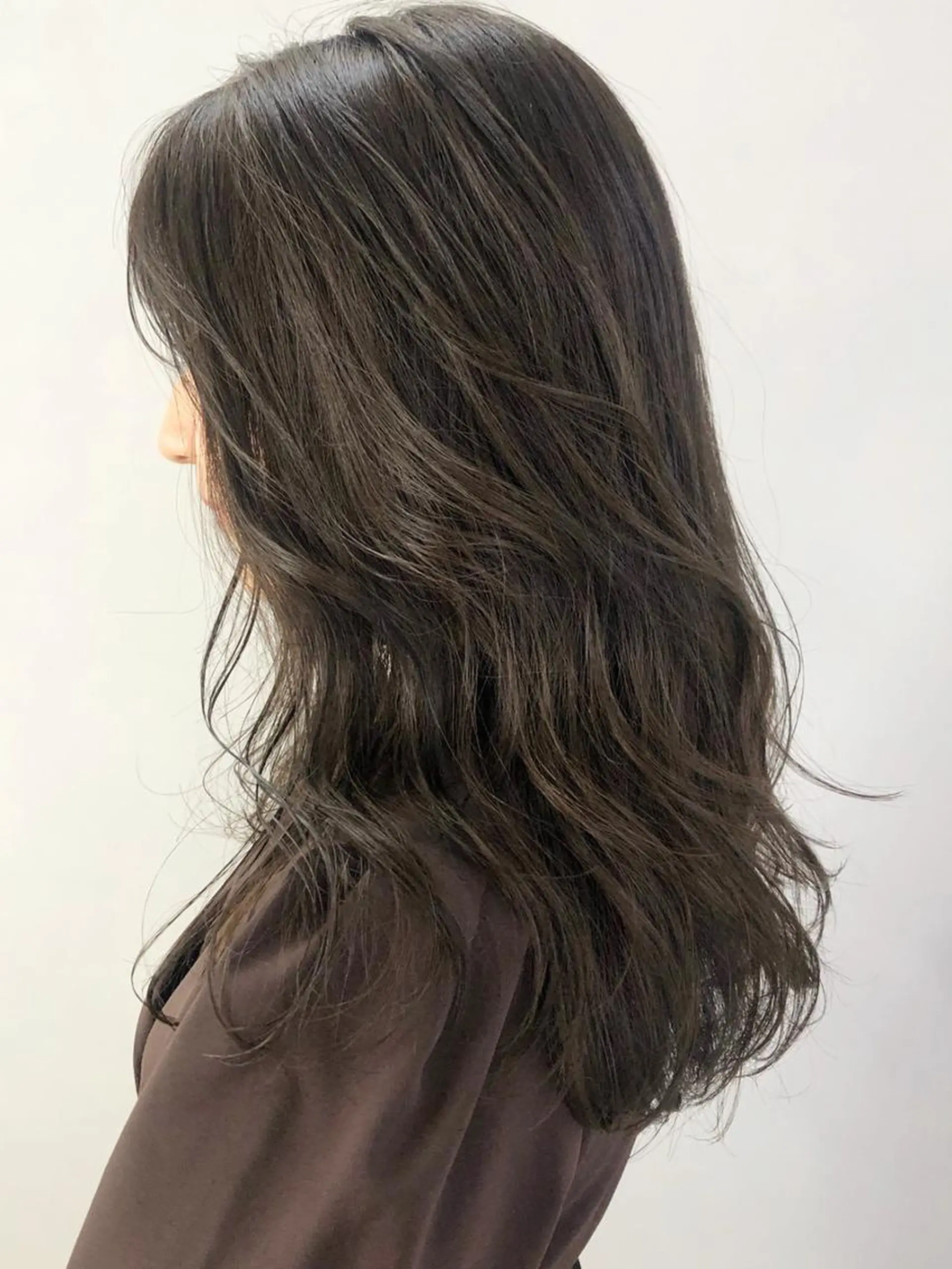 ロング カラー パーマ ヘアアレンジ グレージュ ロング ITbyALBUM 中野店のヘアスタイル