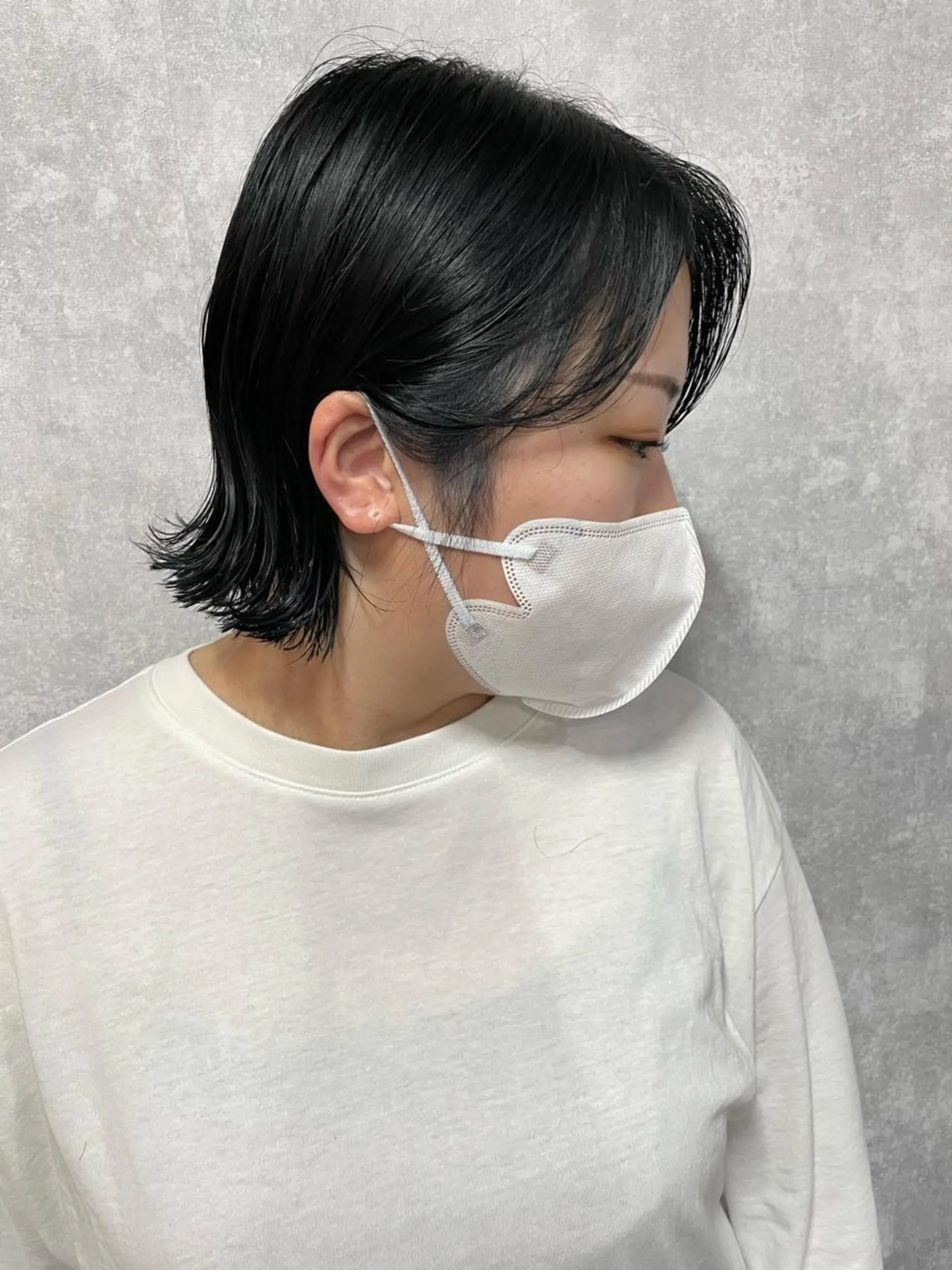 ショート 切りっぱなしボブ ショートボブ ハンサムショート 丸みショート アッシュ C’LD hair  produce /シールドヘア所属・モテ髪/ボブ/ショー ト/アダチフウトのヘアスタイル