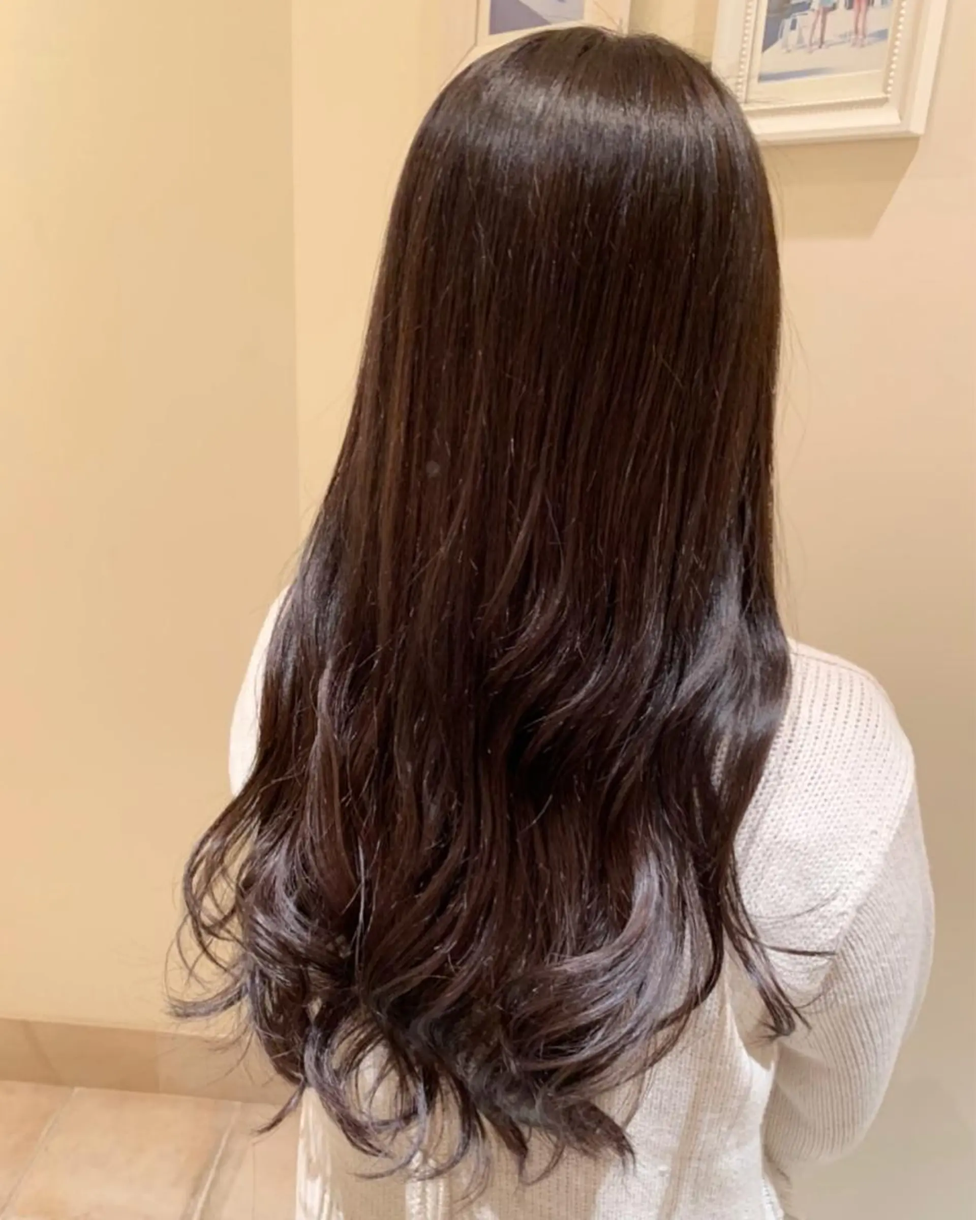 ロング カラー ブラウンカラー 青山 莉奈のヘアスタイル