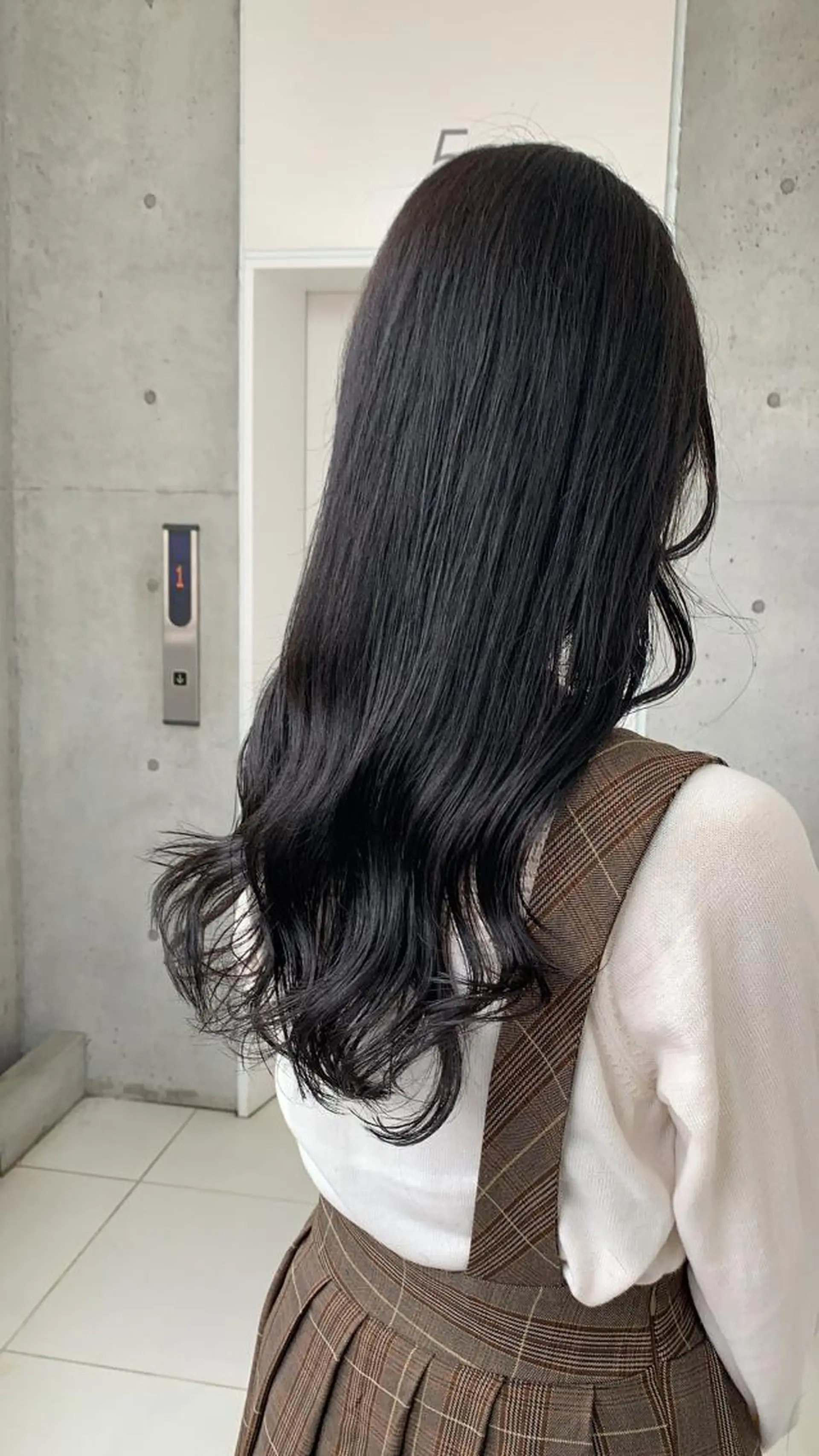 ロング カラー 韓国風ヘア カネコ ユカリのヘアスタイル