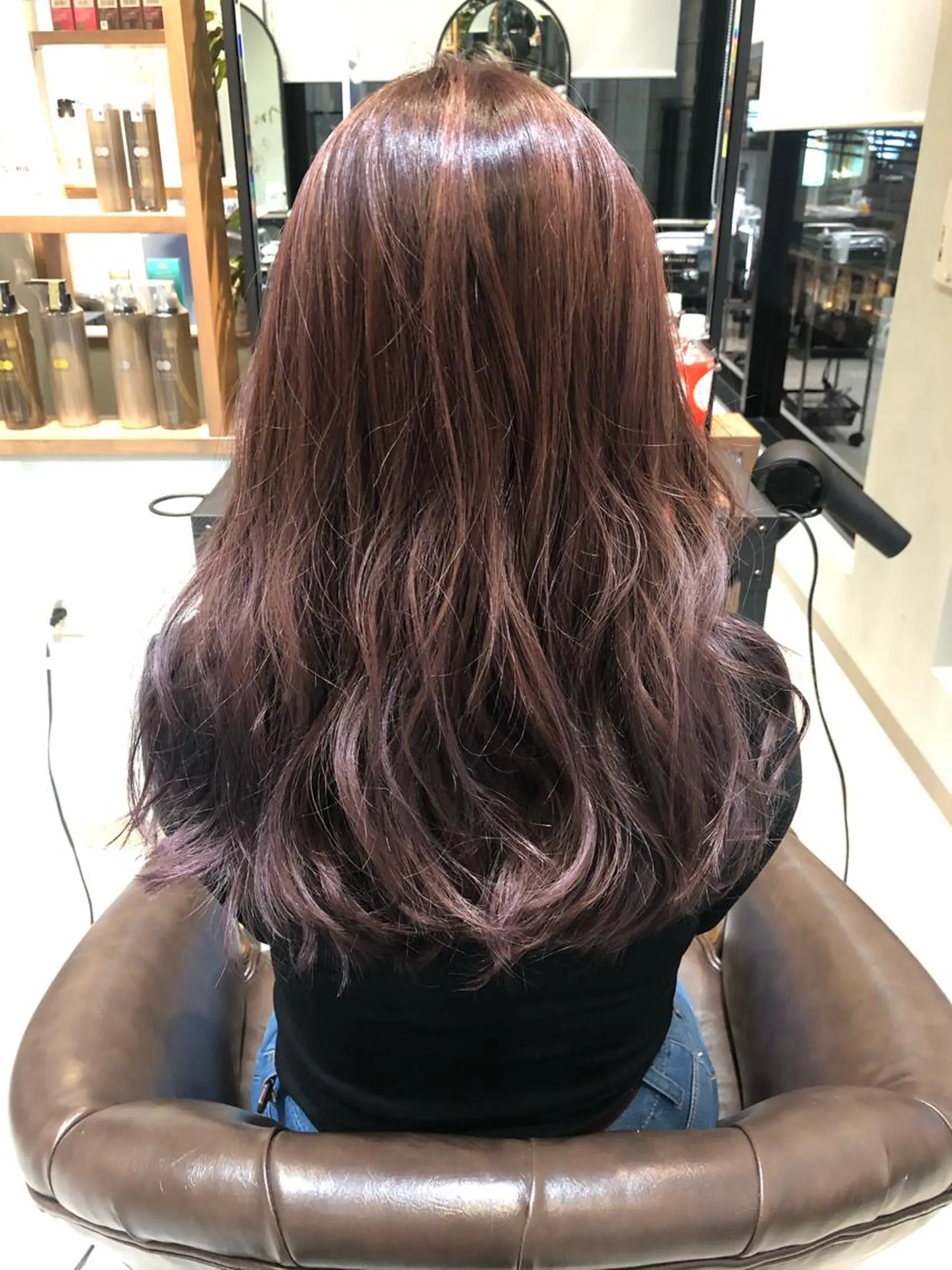 セミロング カラー 💎エクステ専門店 BIZE梅田🇰🇷のヘアスタイル