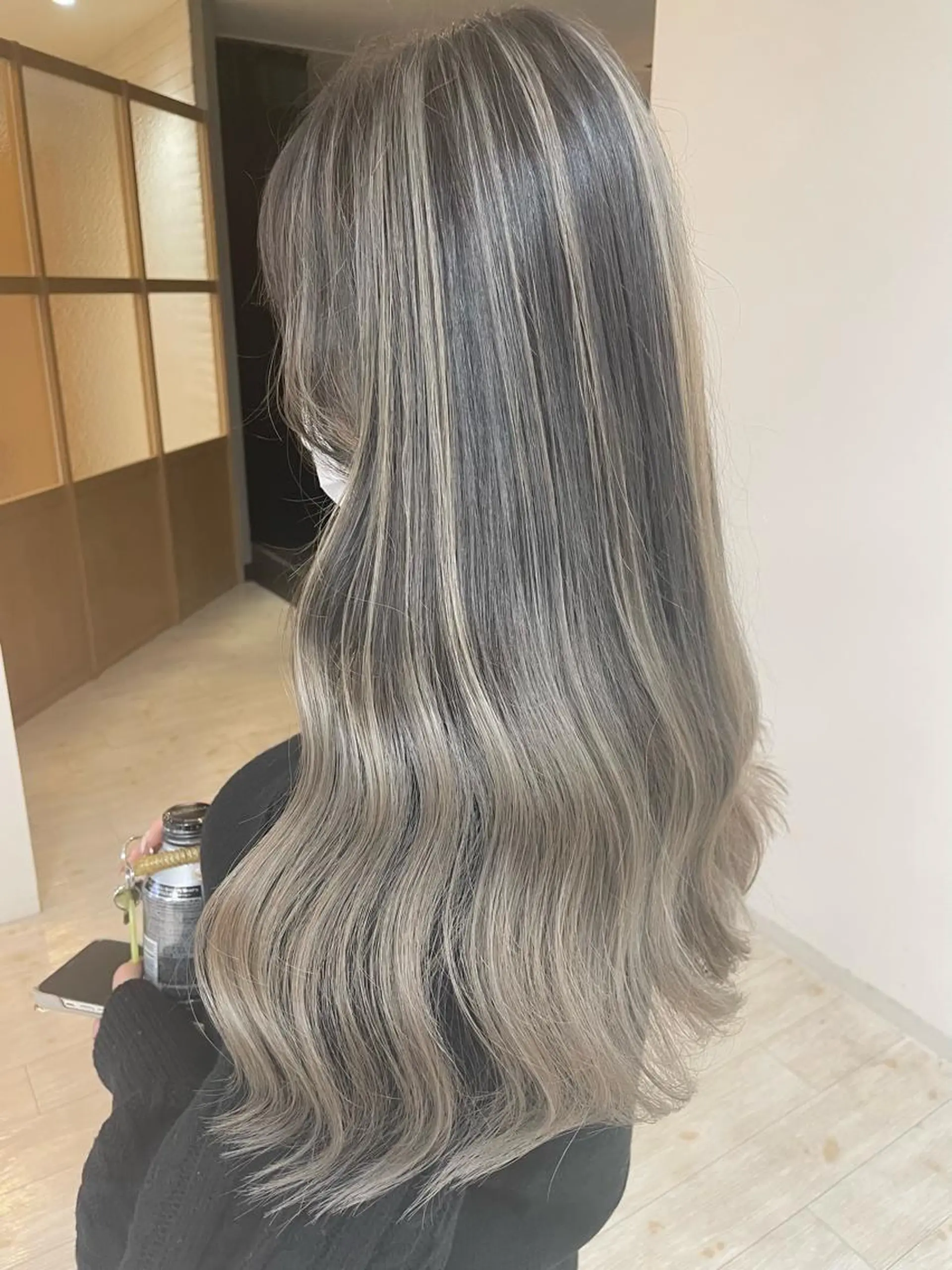 ロング カラー カット ヘアカラー Chere rosso所属・✨頭身浴無料 -chere-金剛店のヘアスタイル