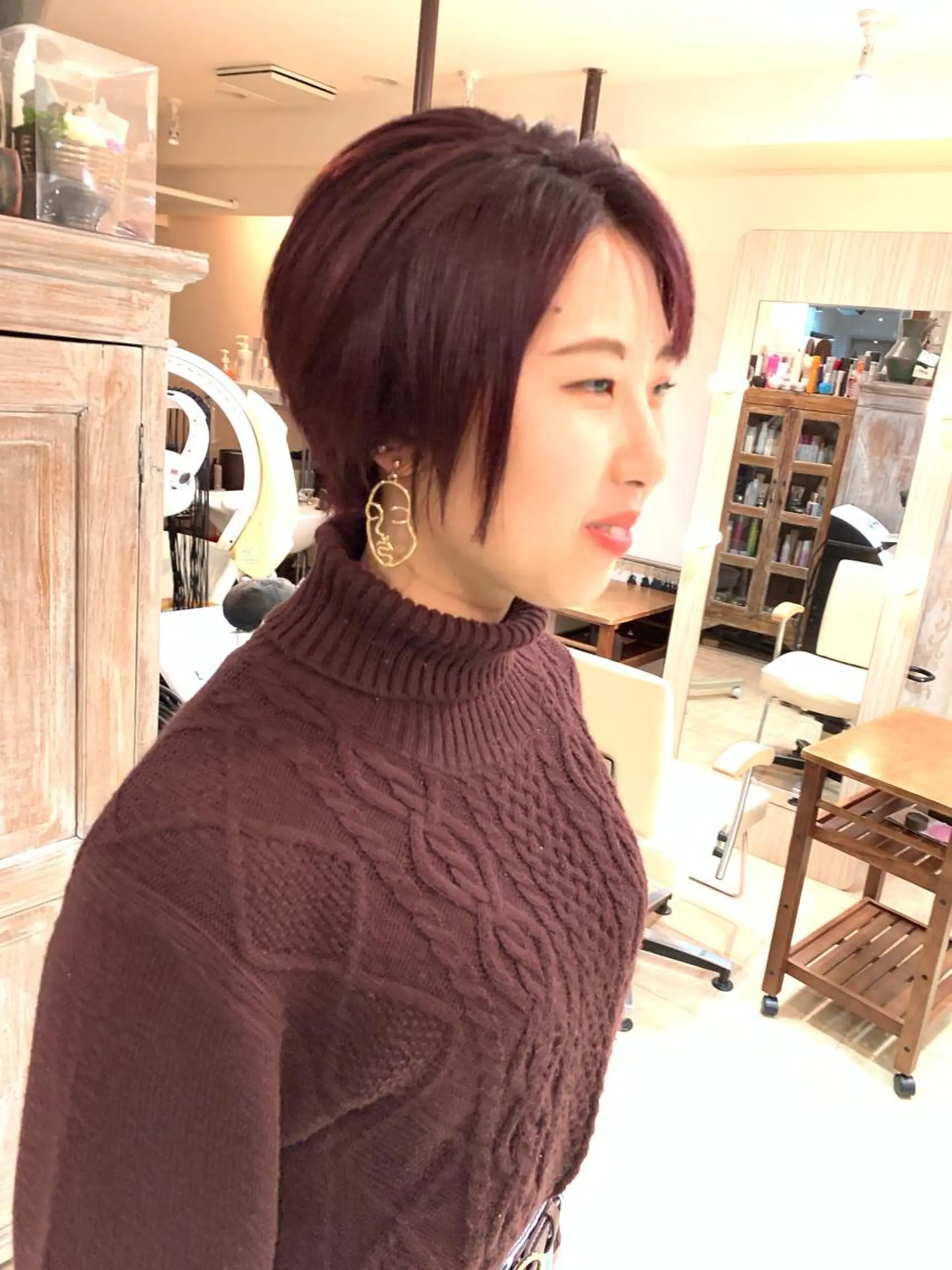 ショート カラー ピンクカラー ショートヘア ヘアカラー nishimura makotoのヘアスタイル