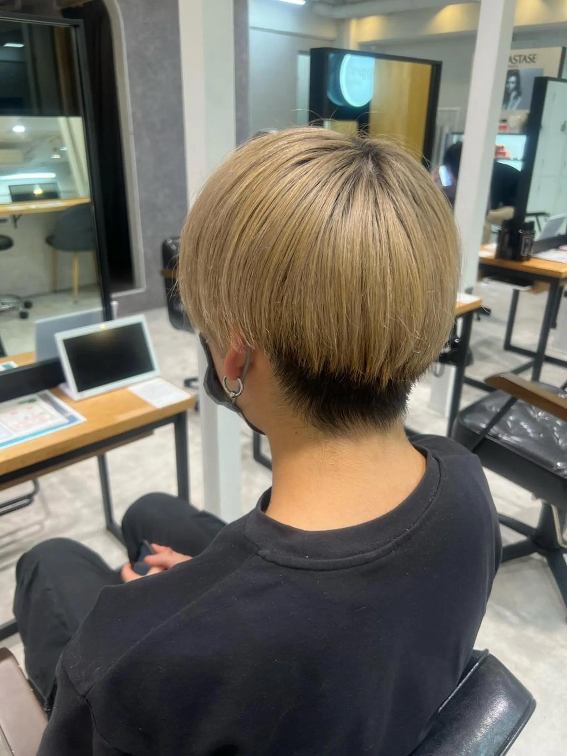 ショート メンズ パーマ collet矢島/ ブリーチ指名No.1のヘアスタイル