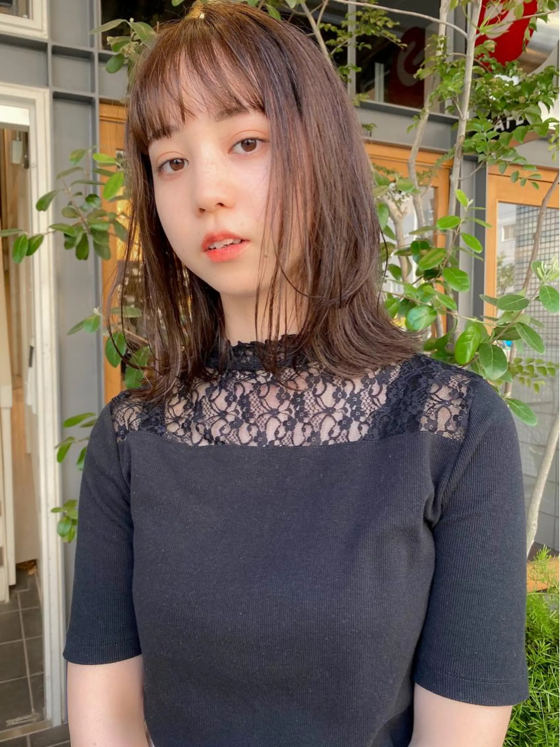 ミディアム カラー 栄/矢場町 三井太朗のヘアスタイル