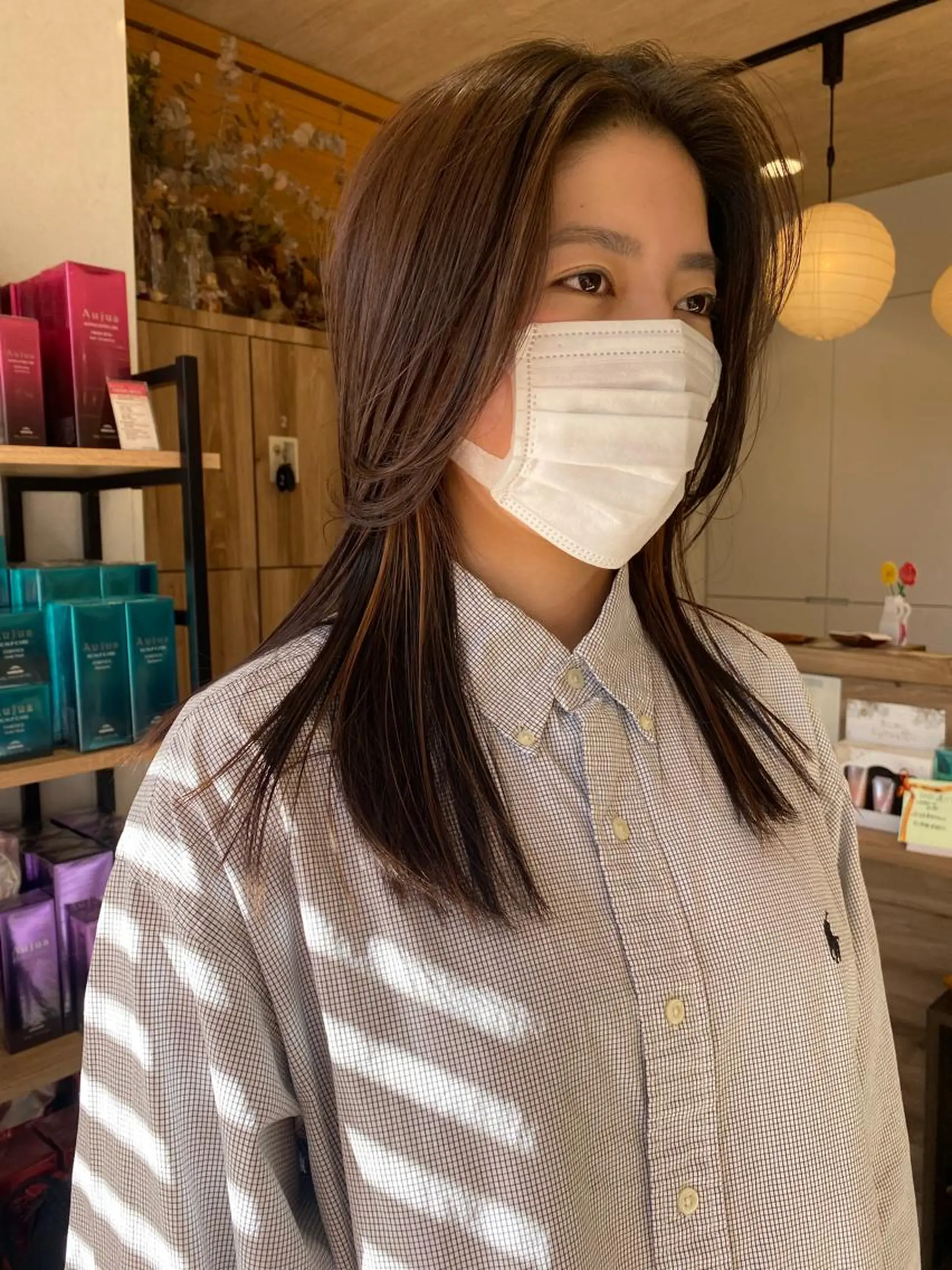 セミロング カラー ヘアカラー トリートメント ヘッドスパ パーマ指名No1 /namiのヘアスタイル