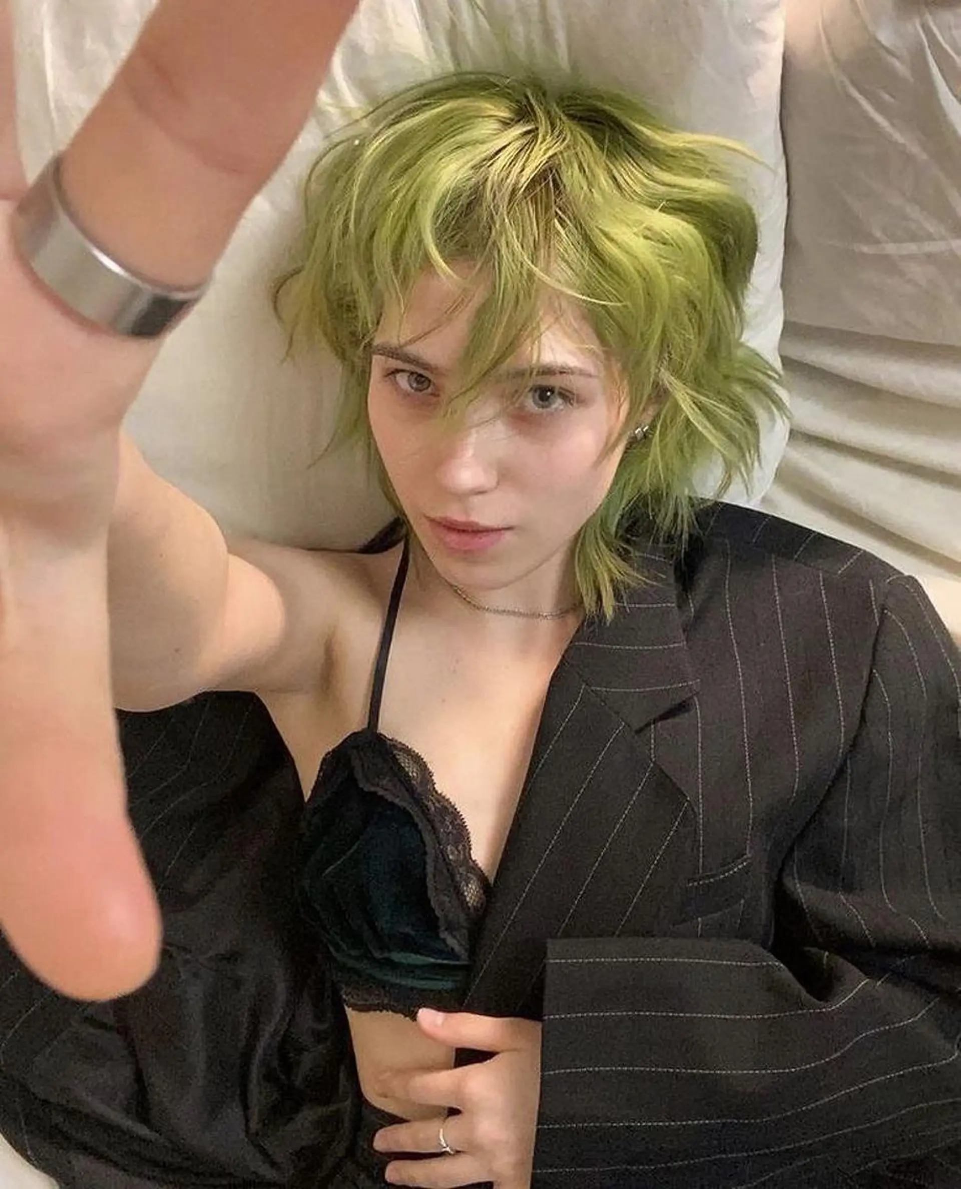 ミディアム カラー ヘアカラー 吉田一輝 外国人パーマのヘアスタイル