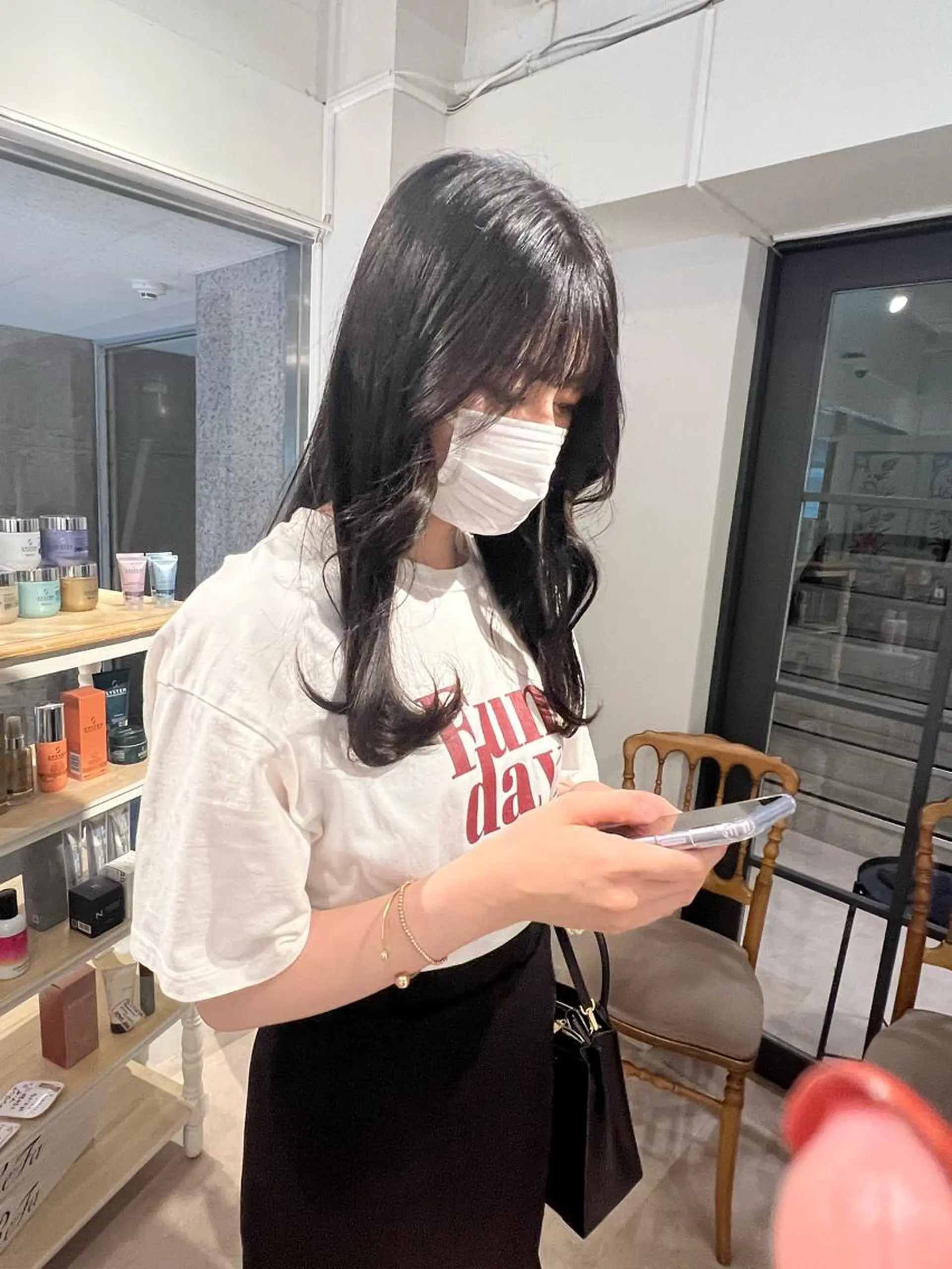 ロング カラー ミカ/名駅/レイヤー /ブリーチなしカラーのヘアスタイル