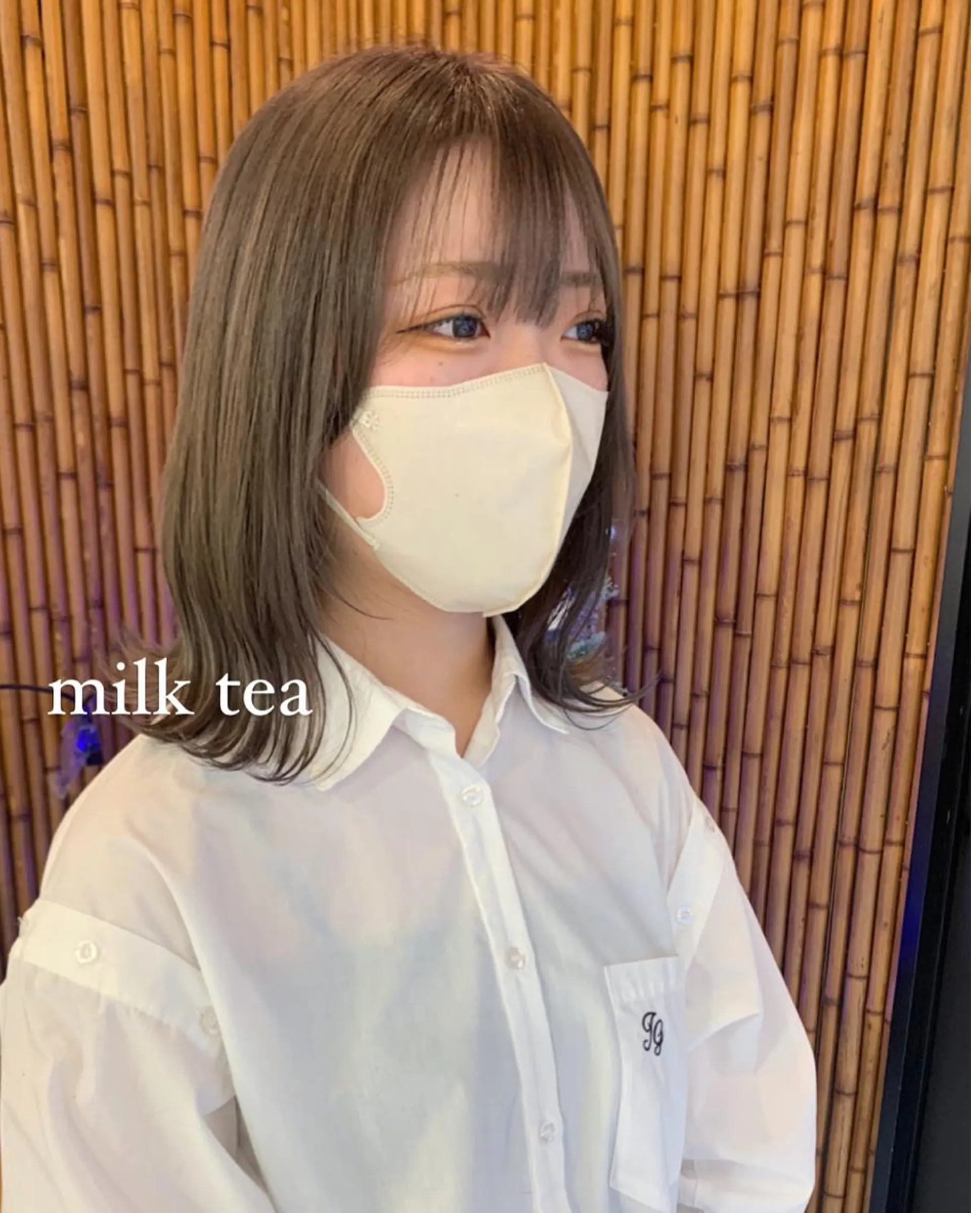 ミディアム カラー ヘアカラー トリートメント 山下恋佳/矢場町/ ブリーチ/ショートのヘアスタイル