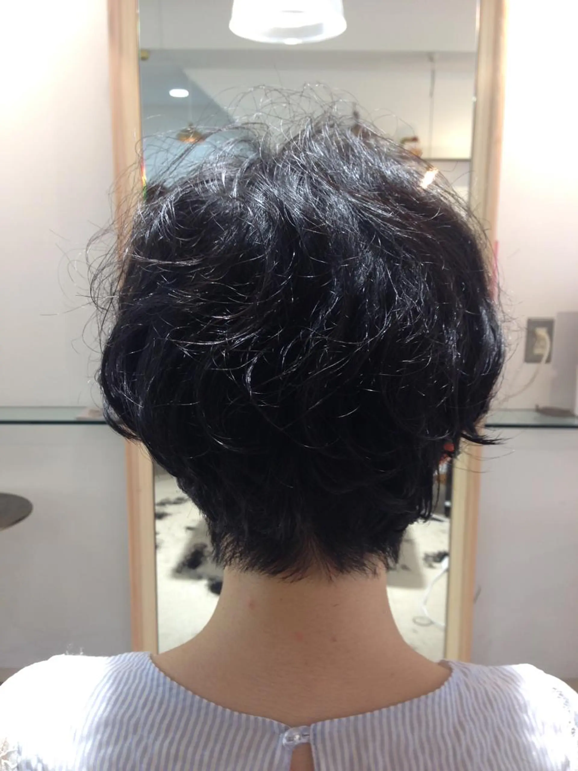 ショート くせ毛 ショートヘア 山内 瑞穂のヘアスタイル