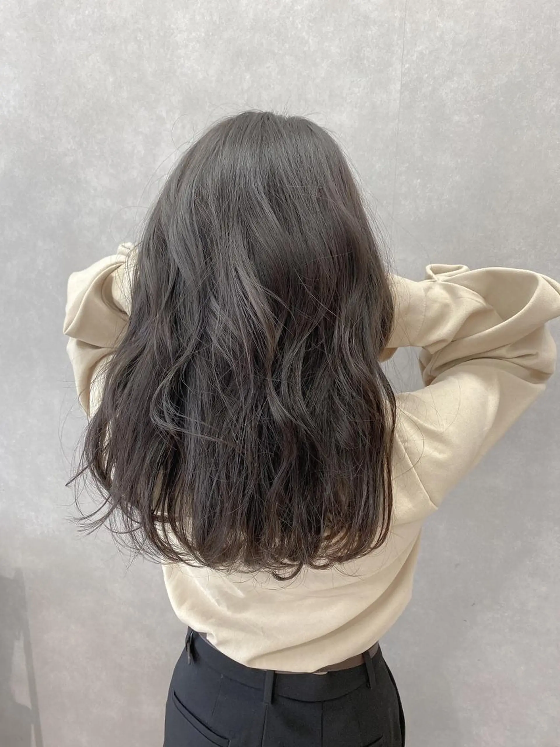 ミディアム カット ヘアカラー トリートメント 【髪質改善　艶髪】 布川　莉穂のヘアスタイル