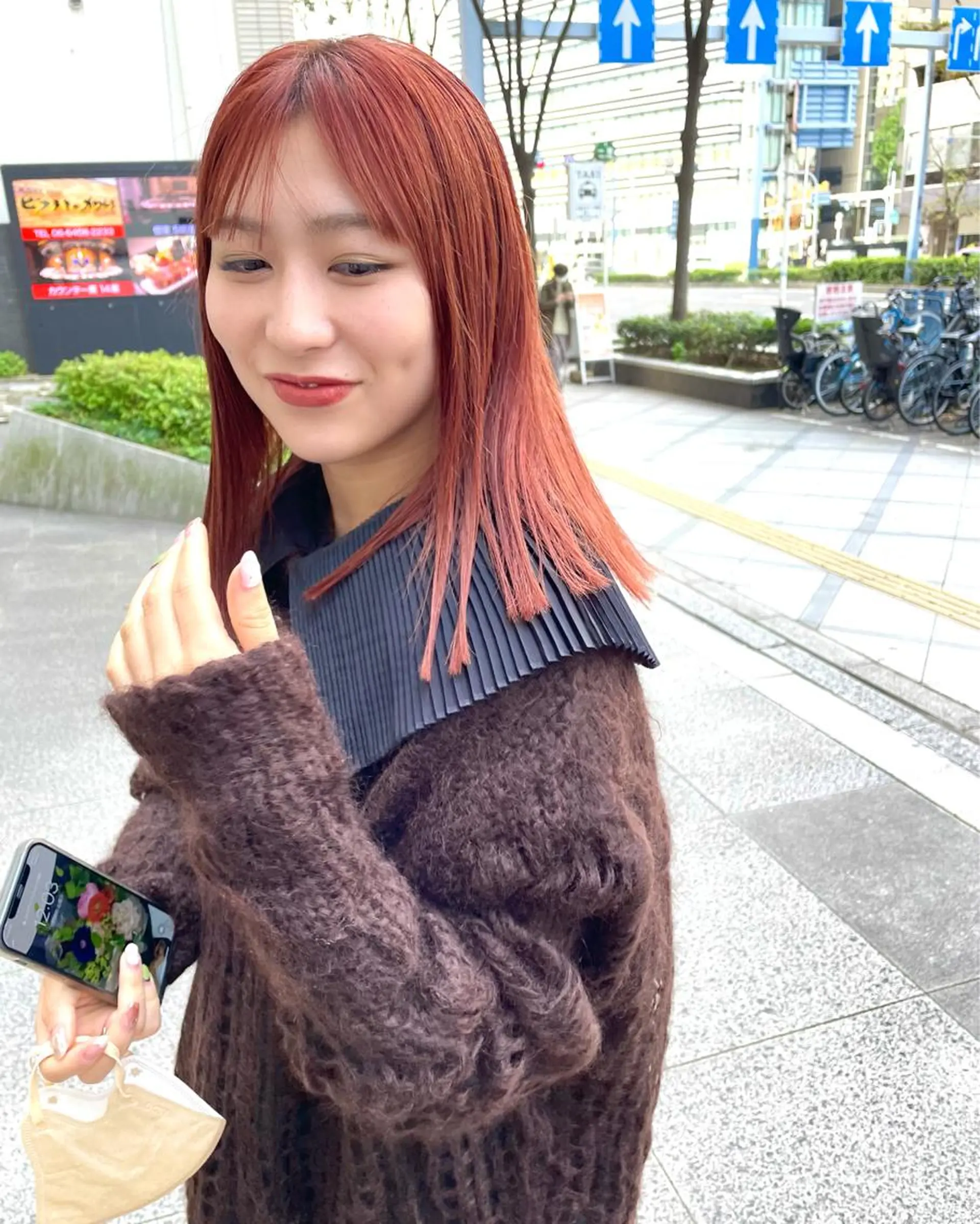 セミロング カラー パーマ ヘアアレンジ メンズ キッズ ネイル マツエク・マツパ カット ヘアカラー トリートメント tatsumi/ボブ ウルフ/レイヤーのヘアスタイル