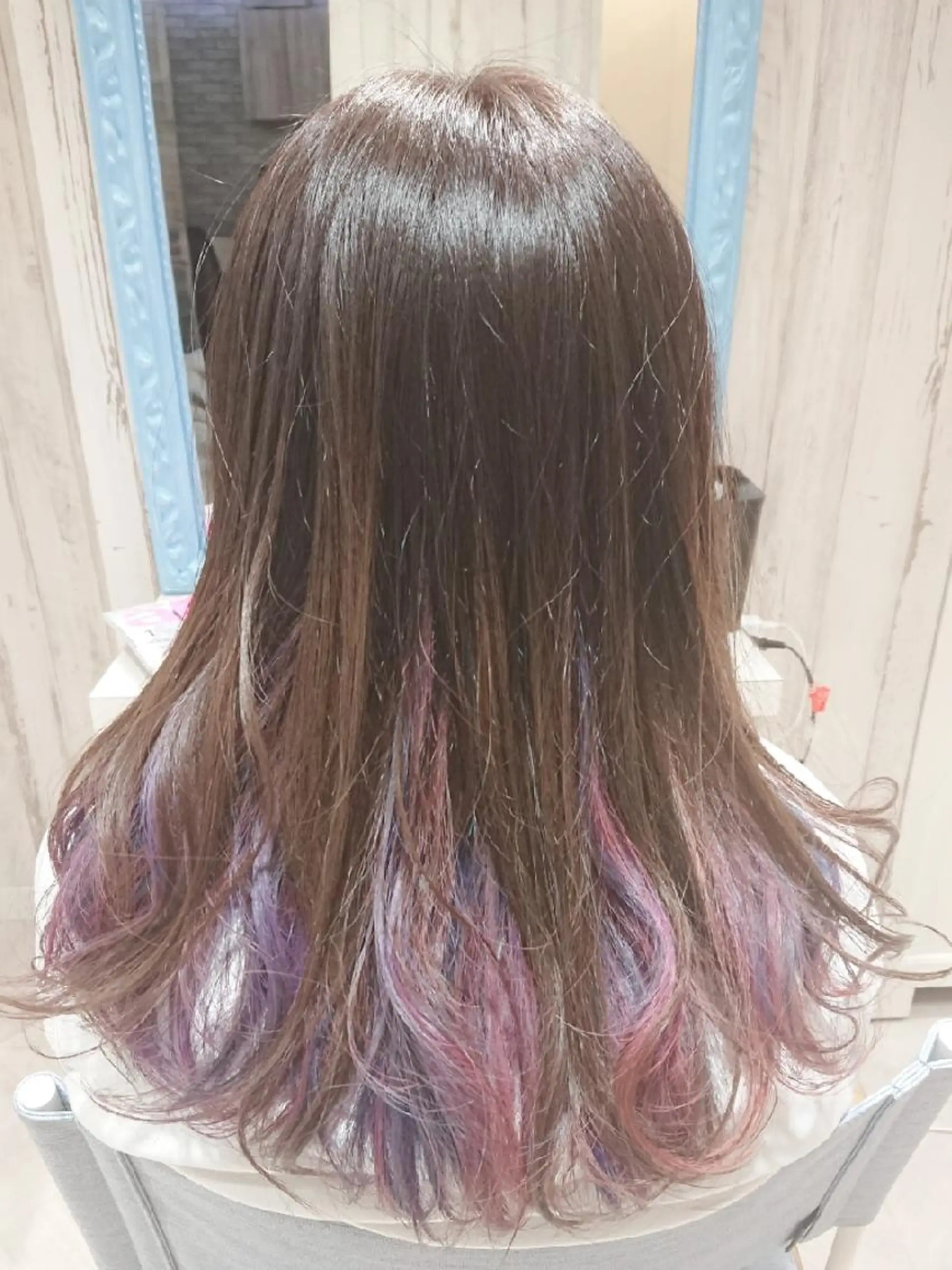 ロング カラー ユニコーンカラー GO TODAY SHAiRE SALON キラリトギンザ店所属・🐱higajo🐱 比嘉門(ヒガジョウ)のヘアスタイル