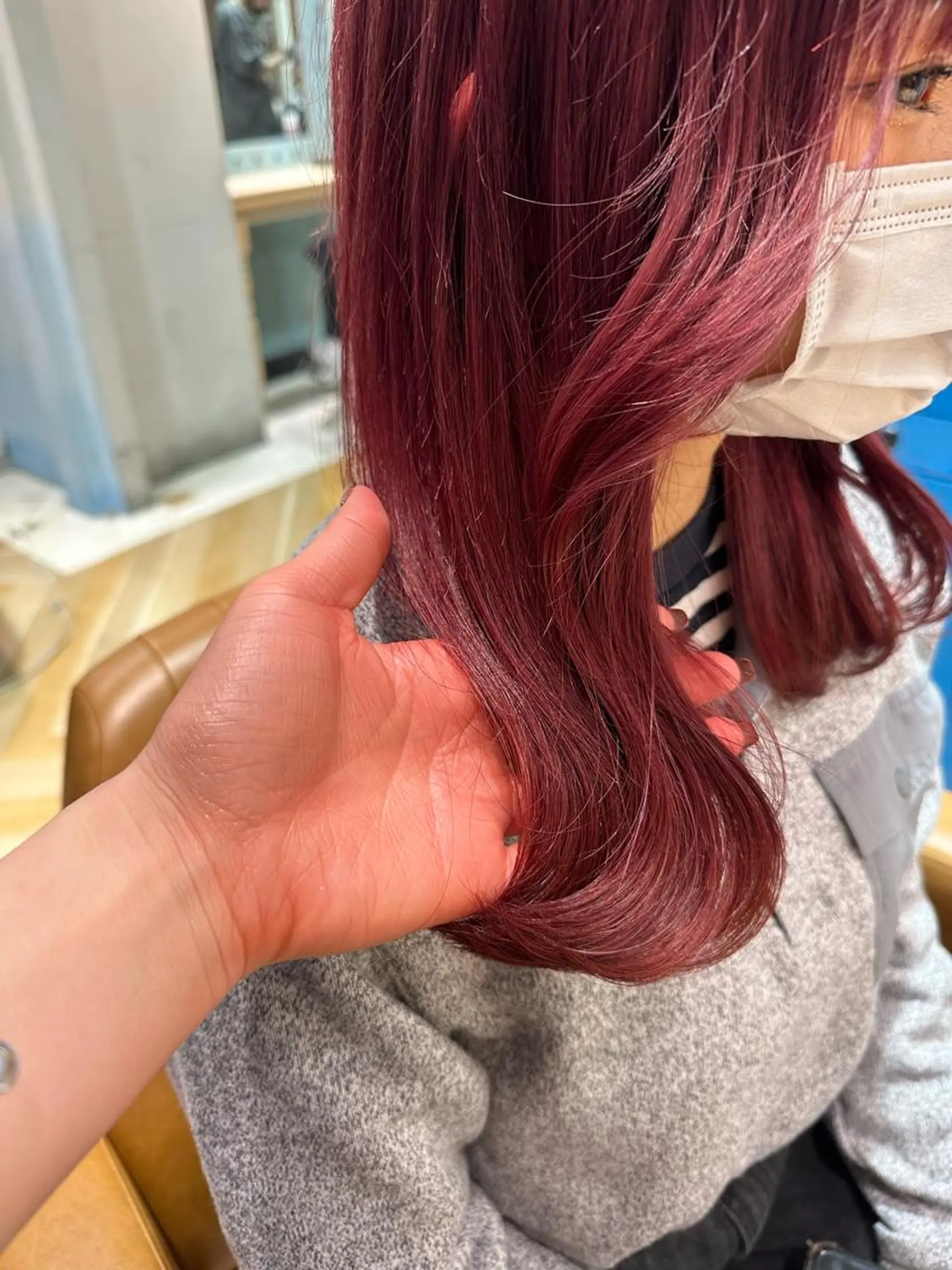 ミディアム ブリーチなし/暖色/ 透明感/ririkaのヘアスタイル