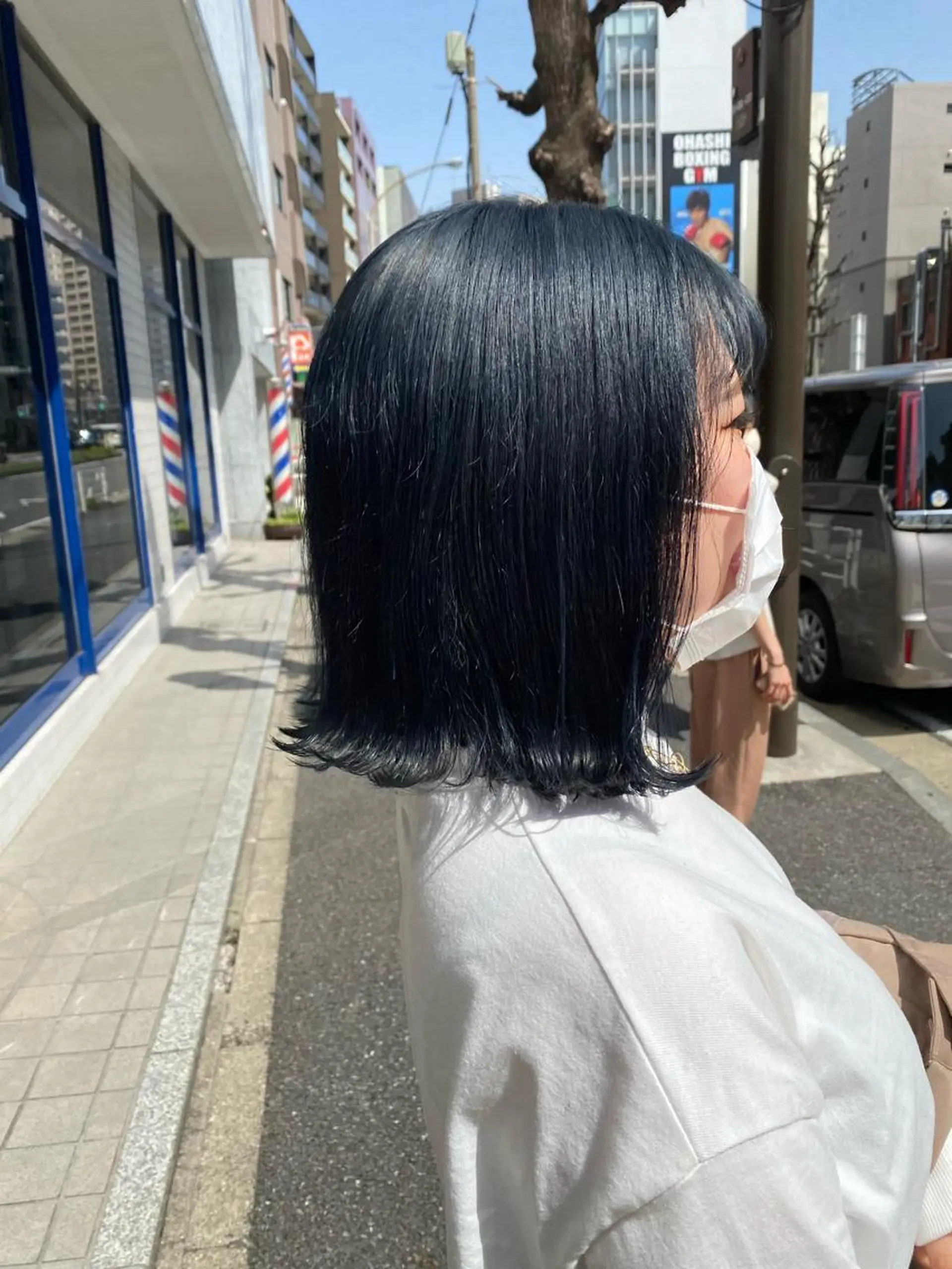 ミディアム ヘアカラー トリートメント SABO 草薙店【サボ】所属・🍃ボブ&ショート 特化🍃髪質改善🍃のヘアスタイル