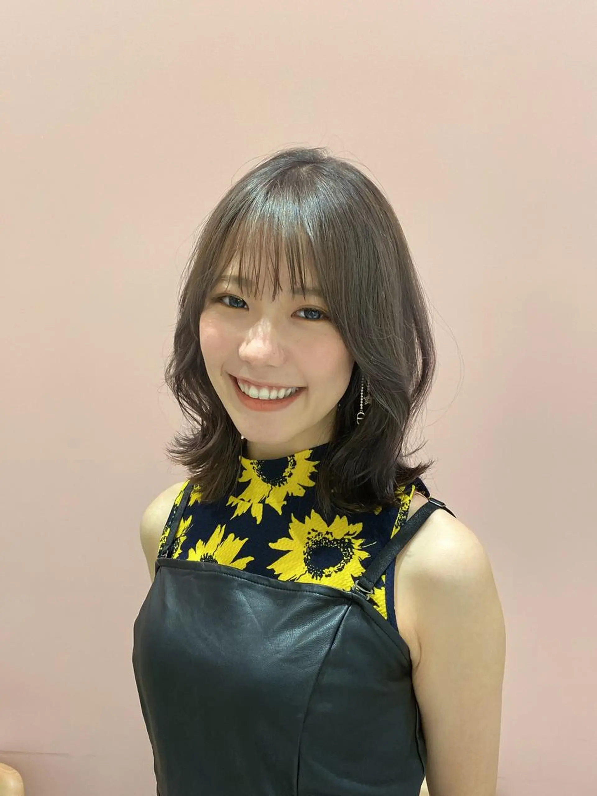 ミディアム パーマ 小野寺瑞希 /最小顔カットのヘアスタイル