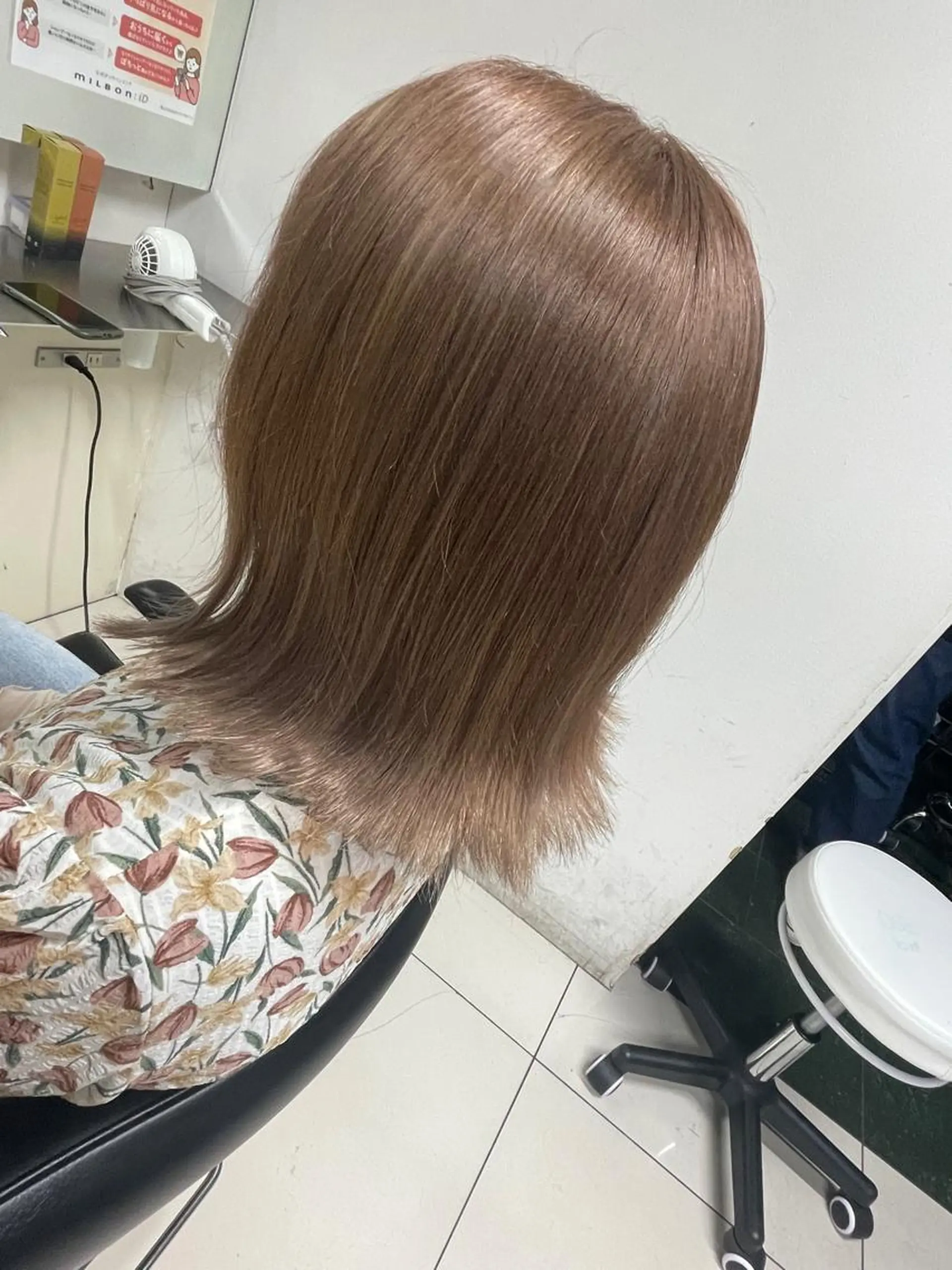 ミディアム カラー ブリーチ/ヘアセット 【𝙍𝙞𝙣𝙤】のヘアスタイル