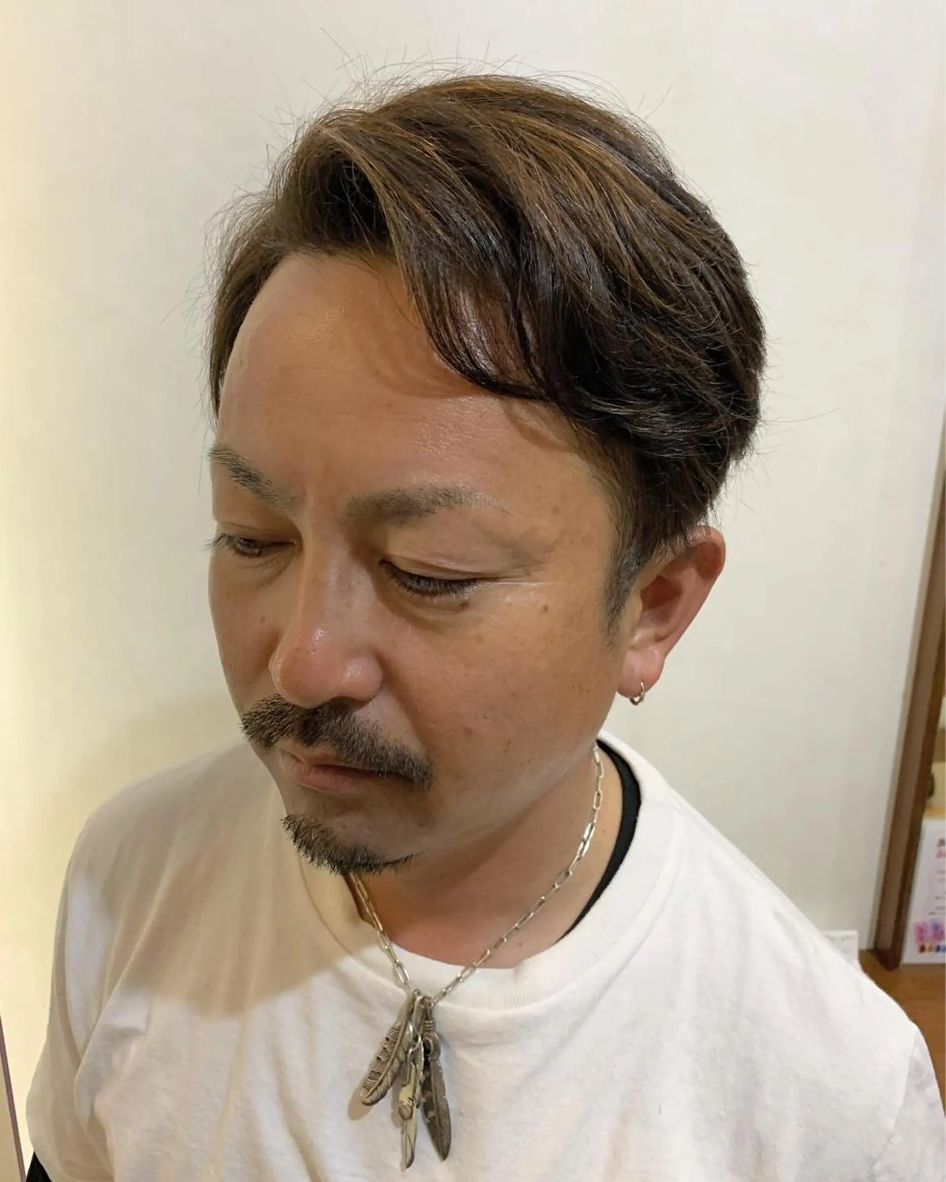 ショート カラー メンズ メンズハイライト ハイライトカラー ハイライト KARIOCA HEAD DESIGN所属・Sakairi Yunaのヘアスタイル