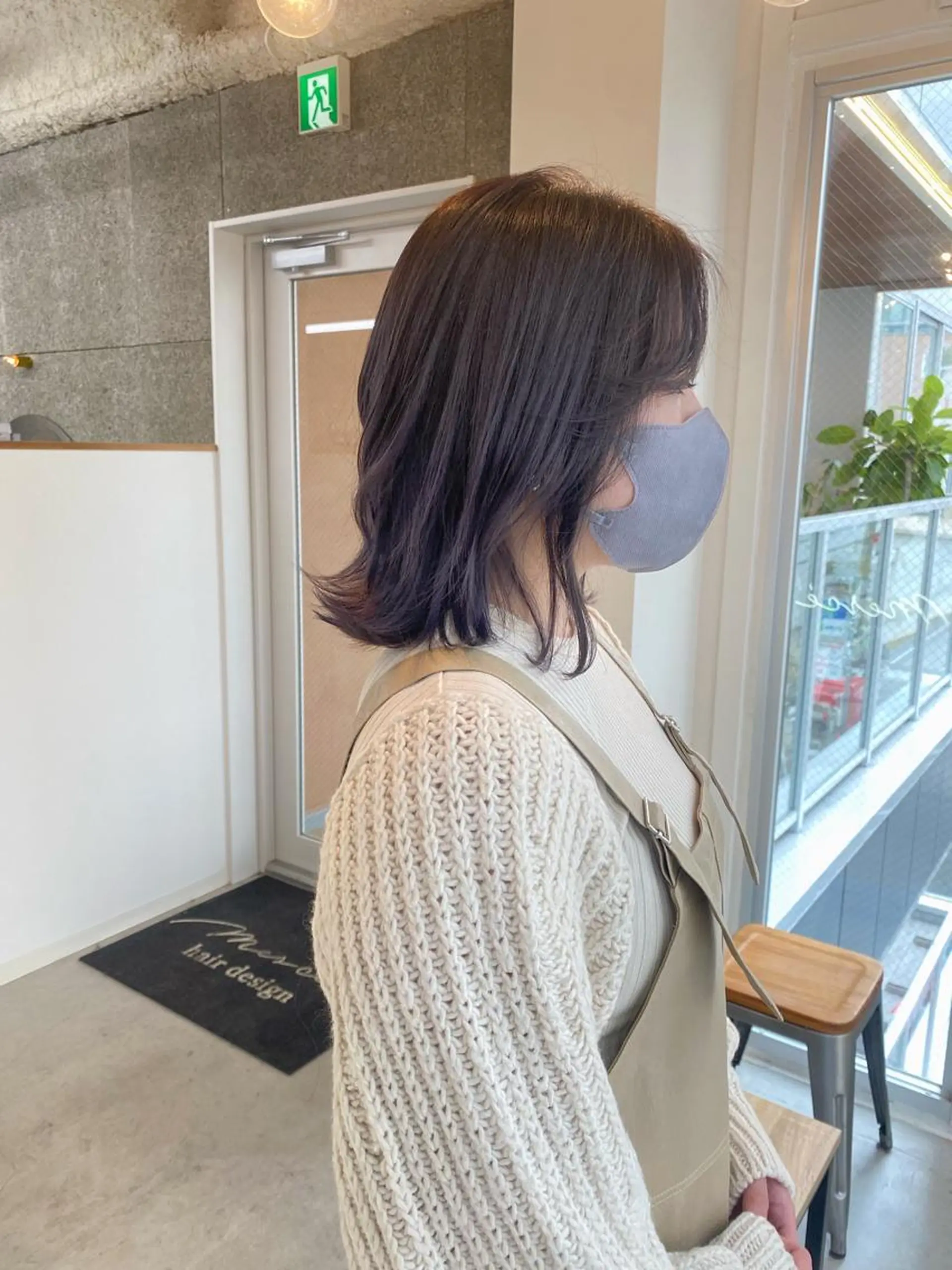 ミディアム カラー カット ヘアカラー トリートメント 八谷 将平のヘアスタイル